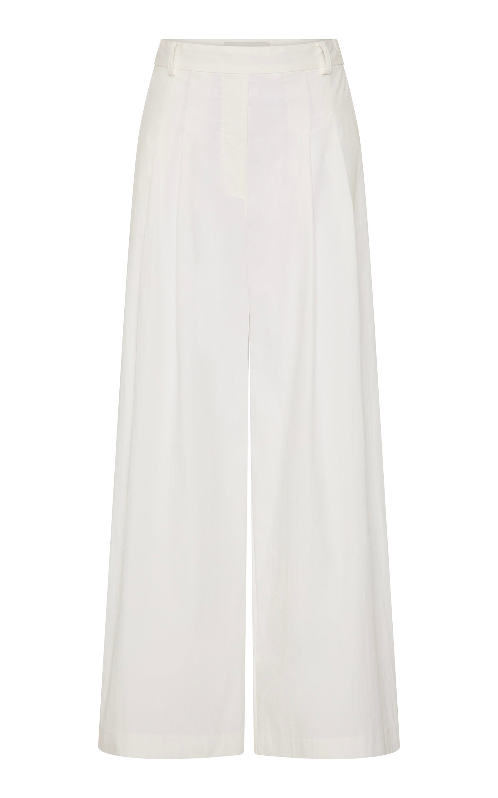 Adjustable Cotton-Blend Palazzo Pants