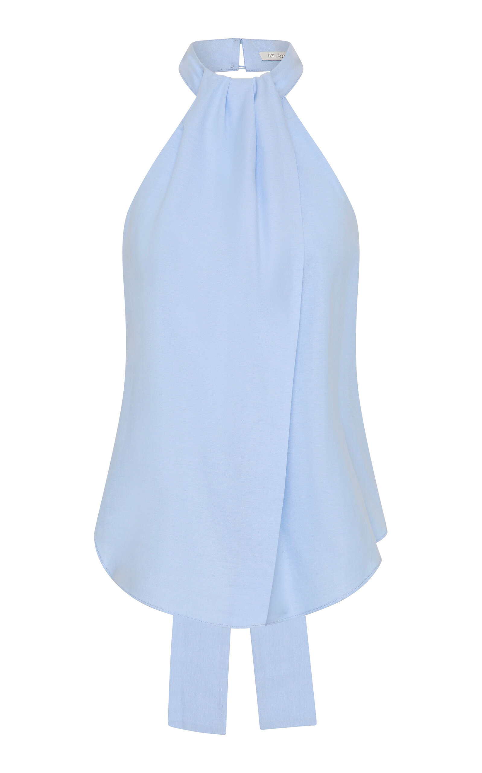 Tie-Back Organic-Cotton Halter Top