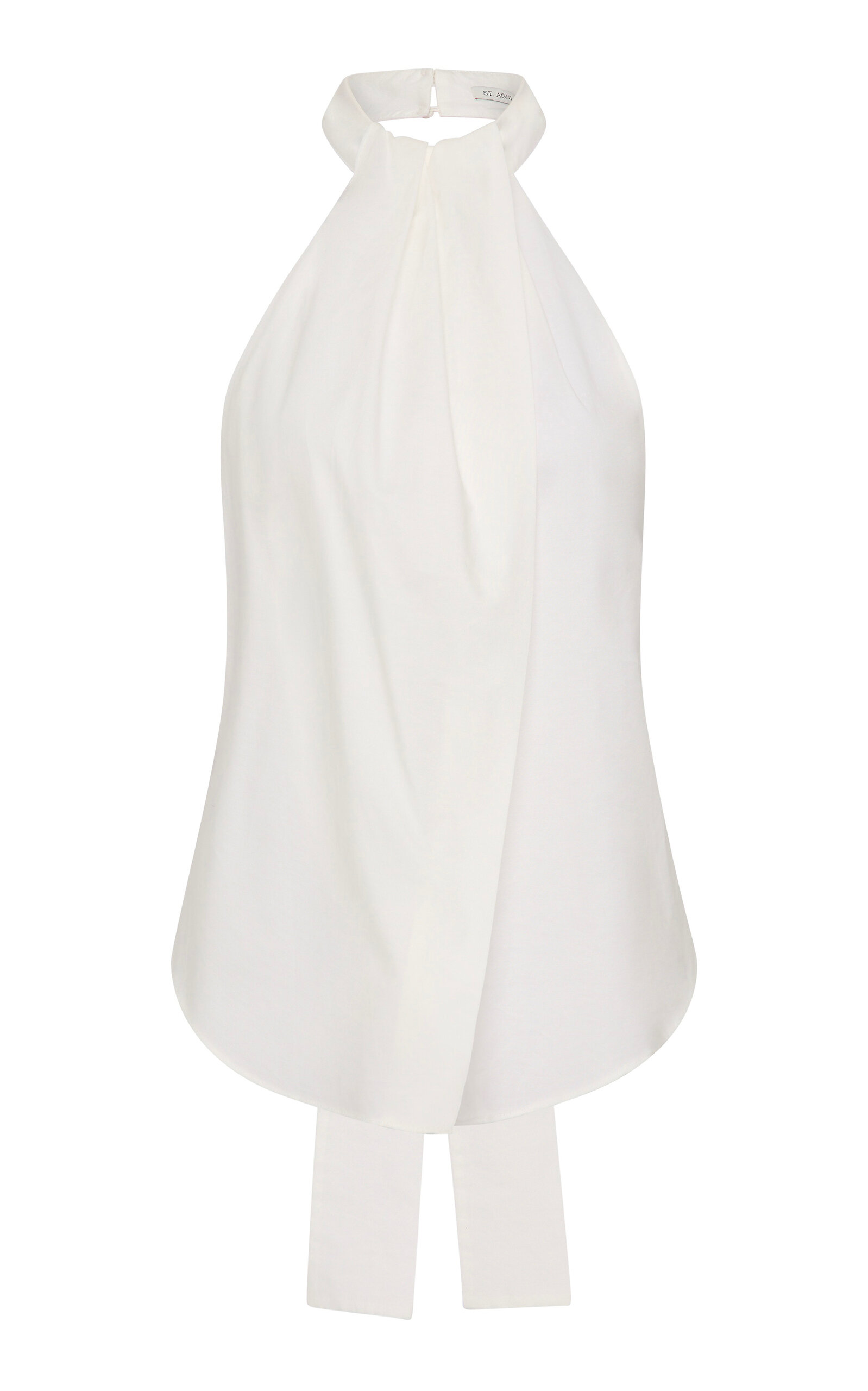 Tie-Back Organic-Cotton Halter Top