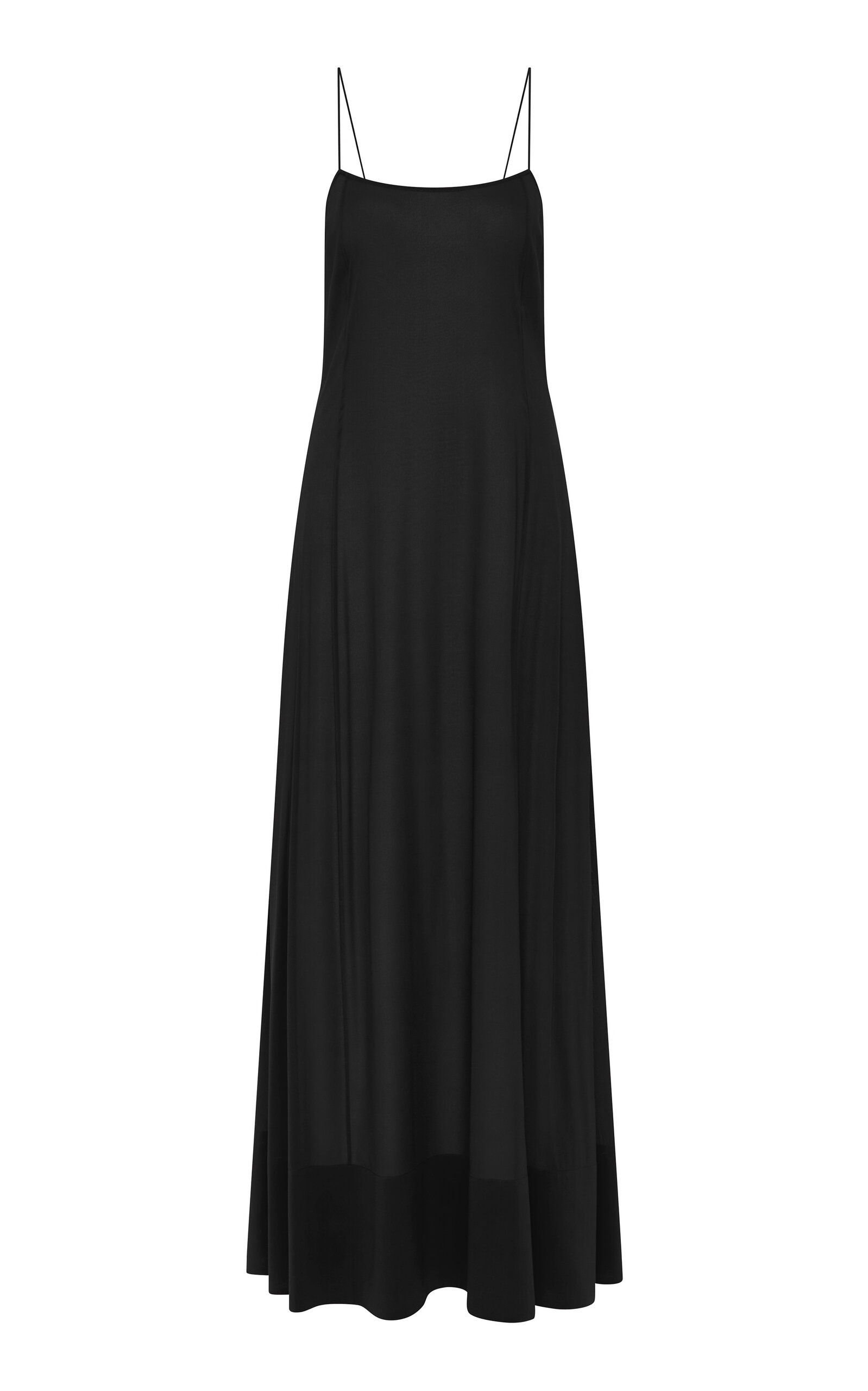Sheer Silk-Blend Maxi Slip Dress