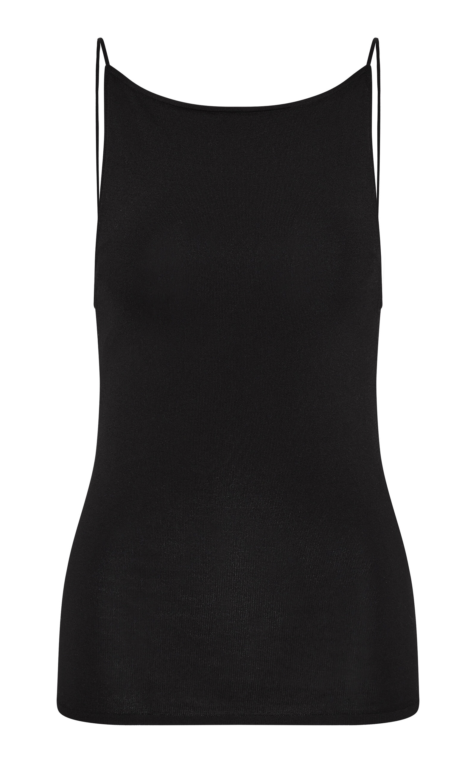 St. Agni Square-Neck Jersey Top