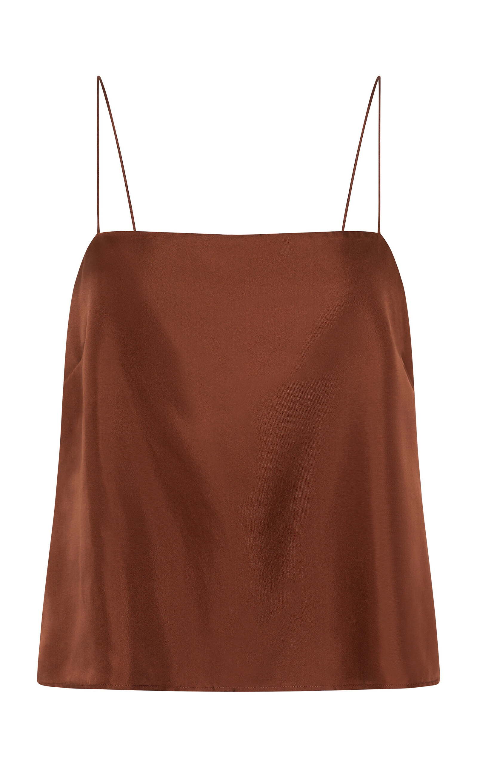 St. Agni Cami Silk-Twill Top