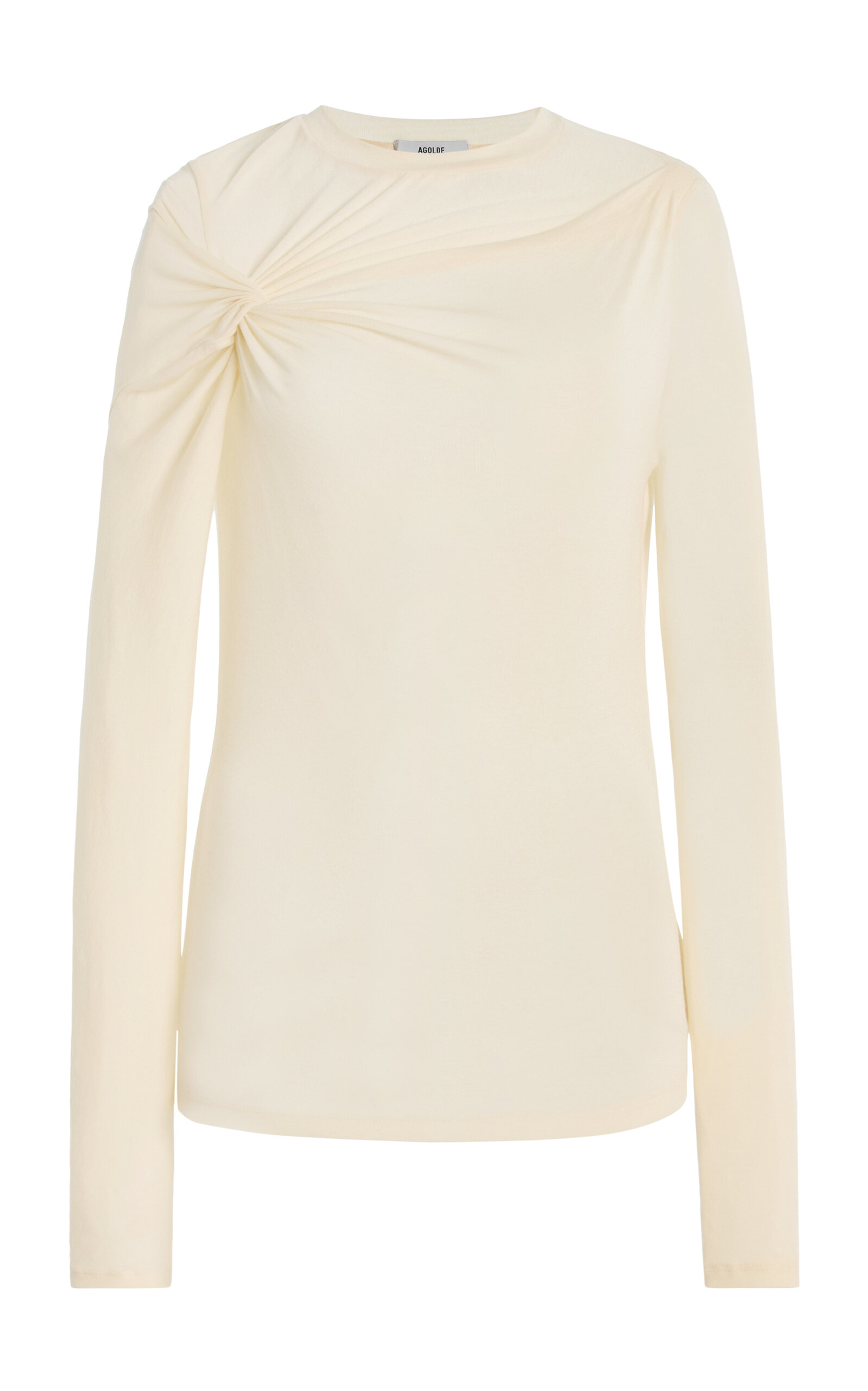 Agolde Lissa Ruched Jersey T-Shirt