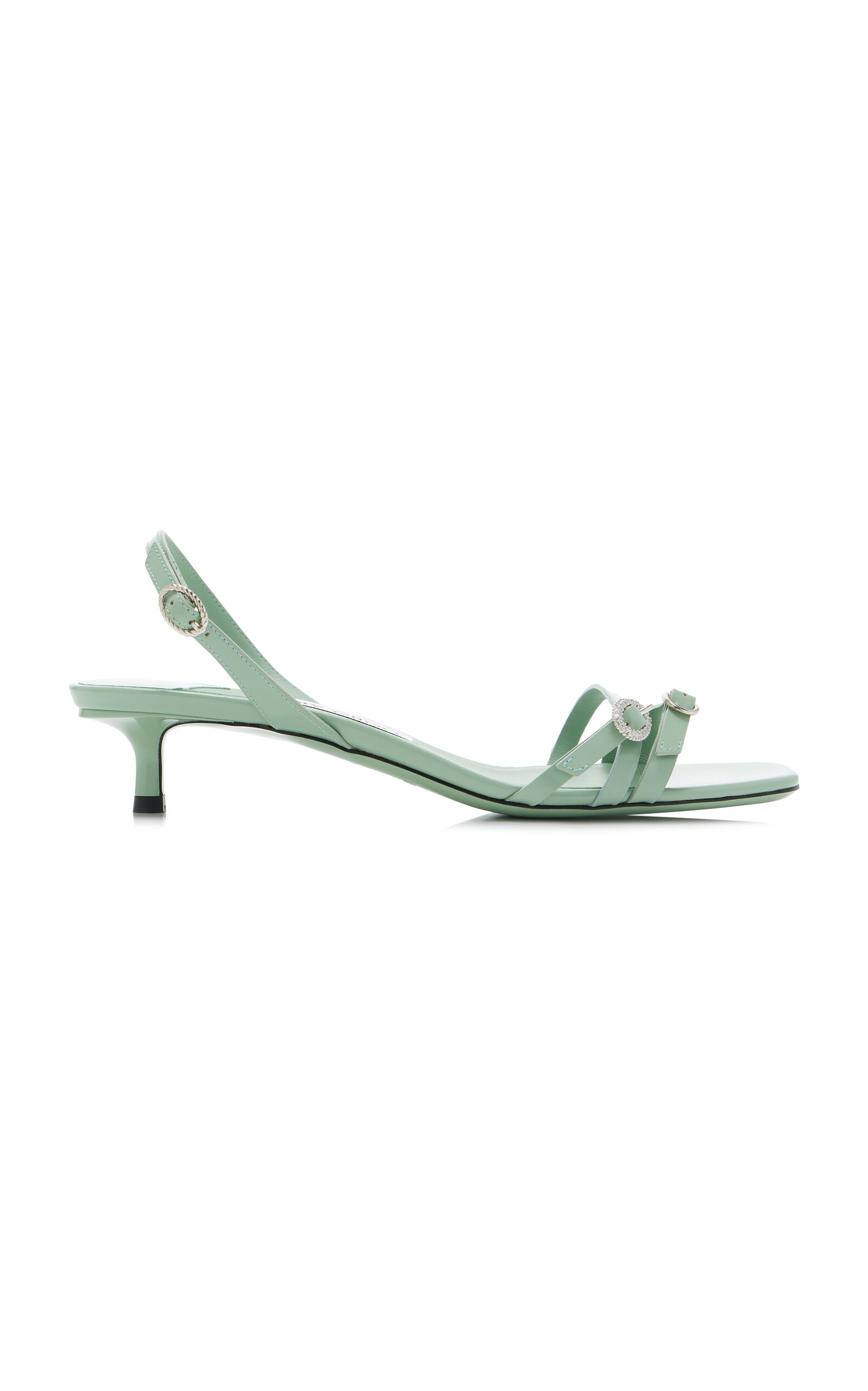Jimmy Choo Kaira Patent Leather Sandals - Moda Operandi