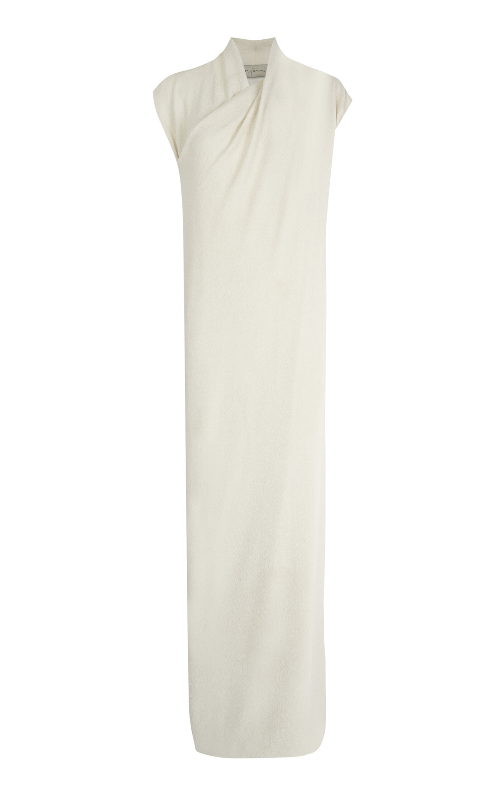 Cortana Amanita Silk Wrap Maxi Dress
