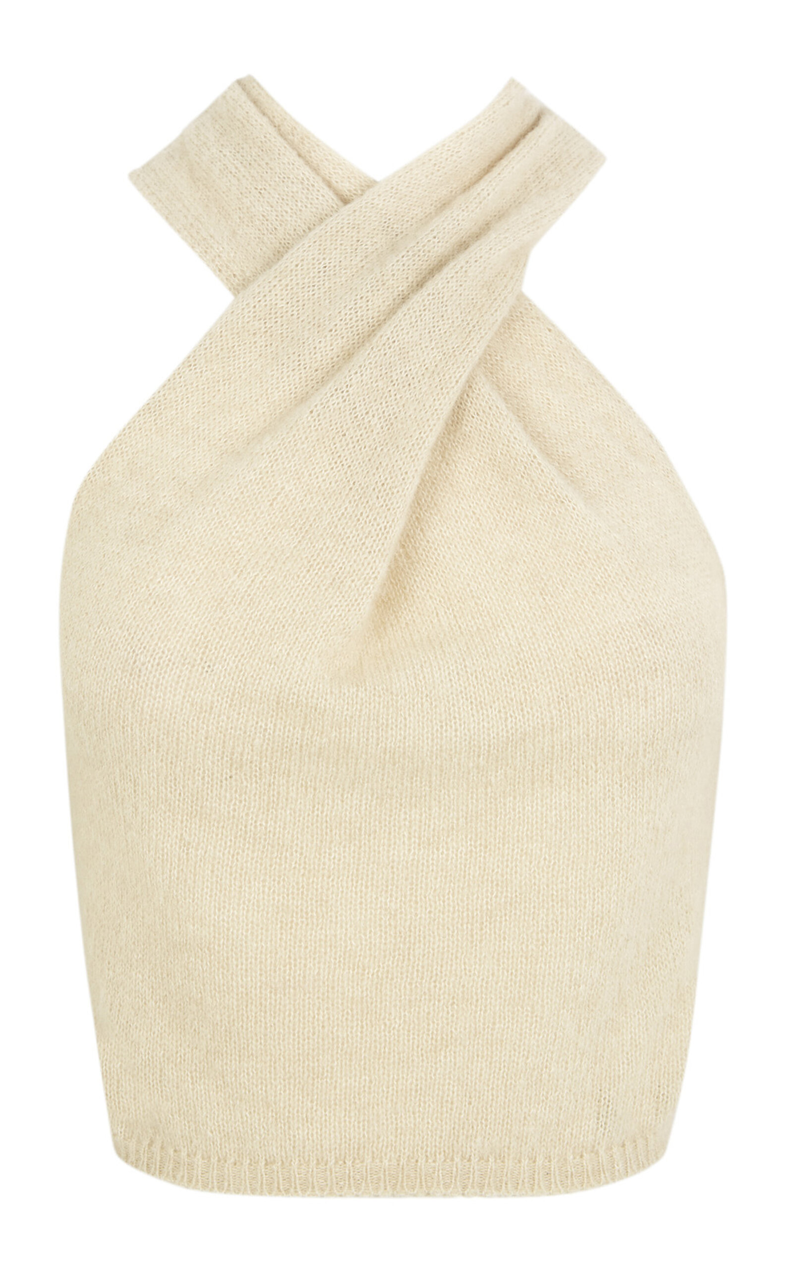 Lux Alpaca-Blend Wrap Top