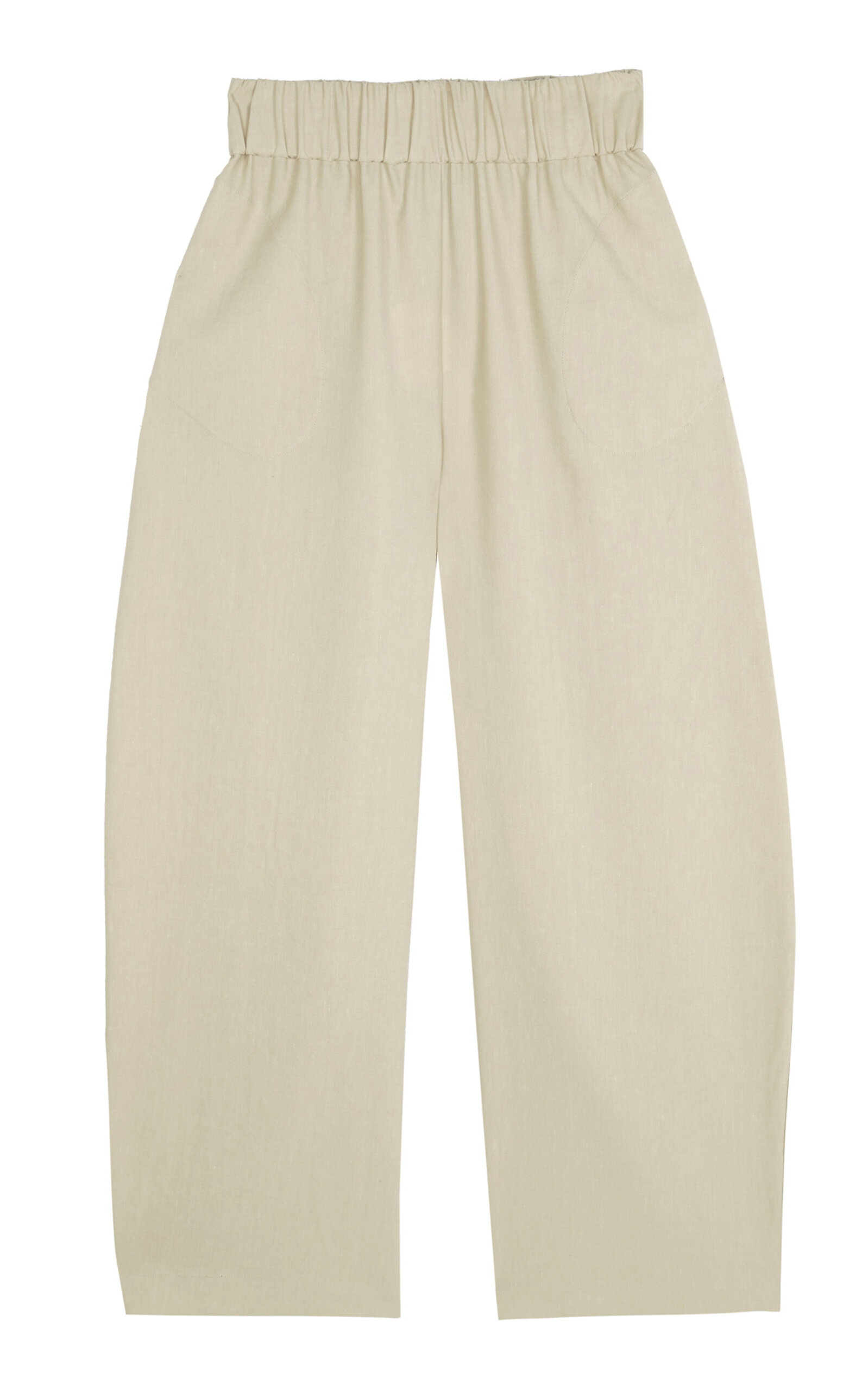 Rocco Linen-Blend Wide-Leg Pants