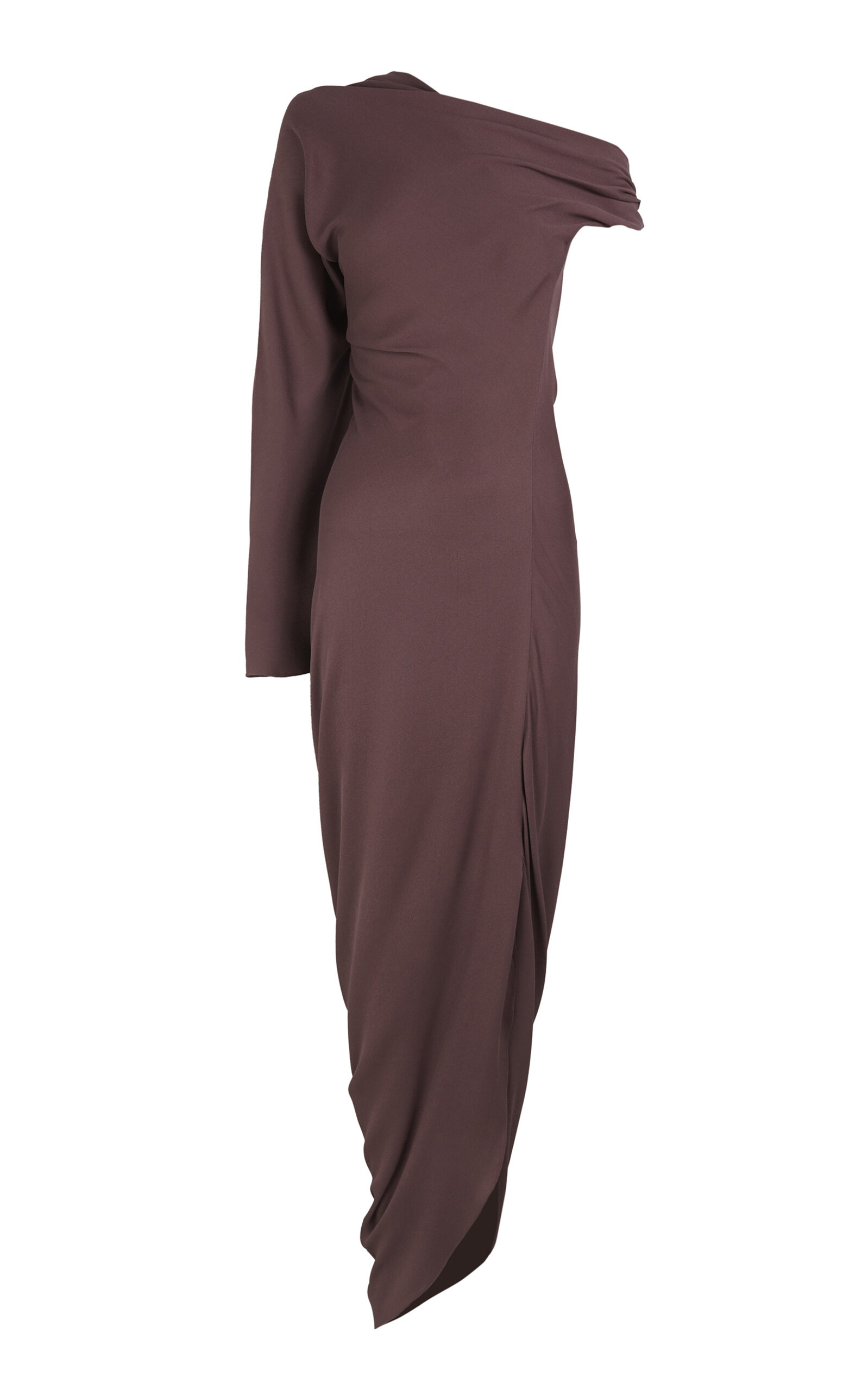 Lilian Asymmetrical Silk Column Dress