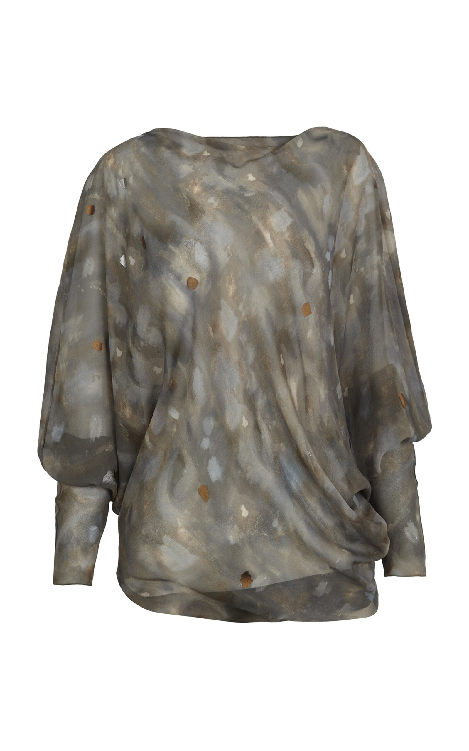 Zenith Silk Boatneck Top