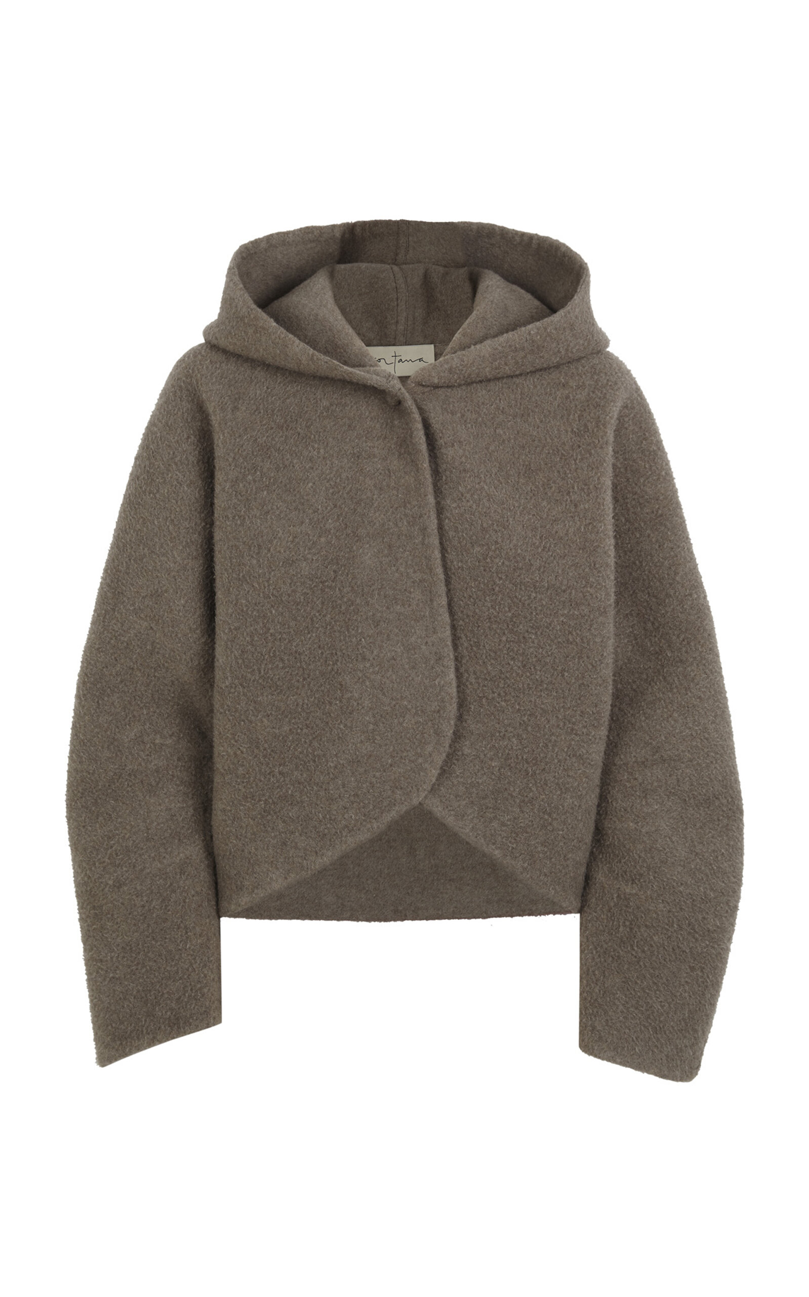 Abrazo Hooded Cropped Cashmere Jacket