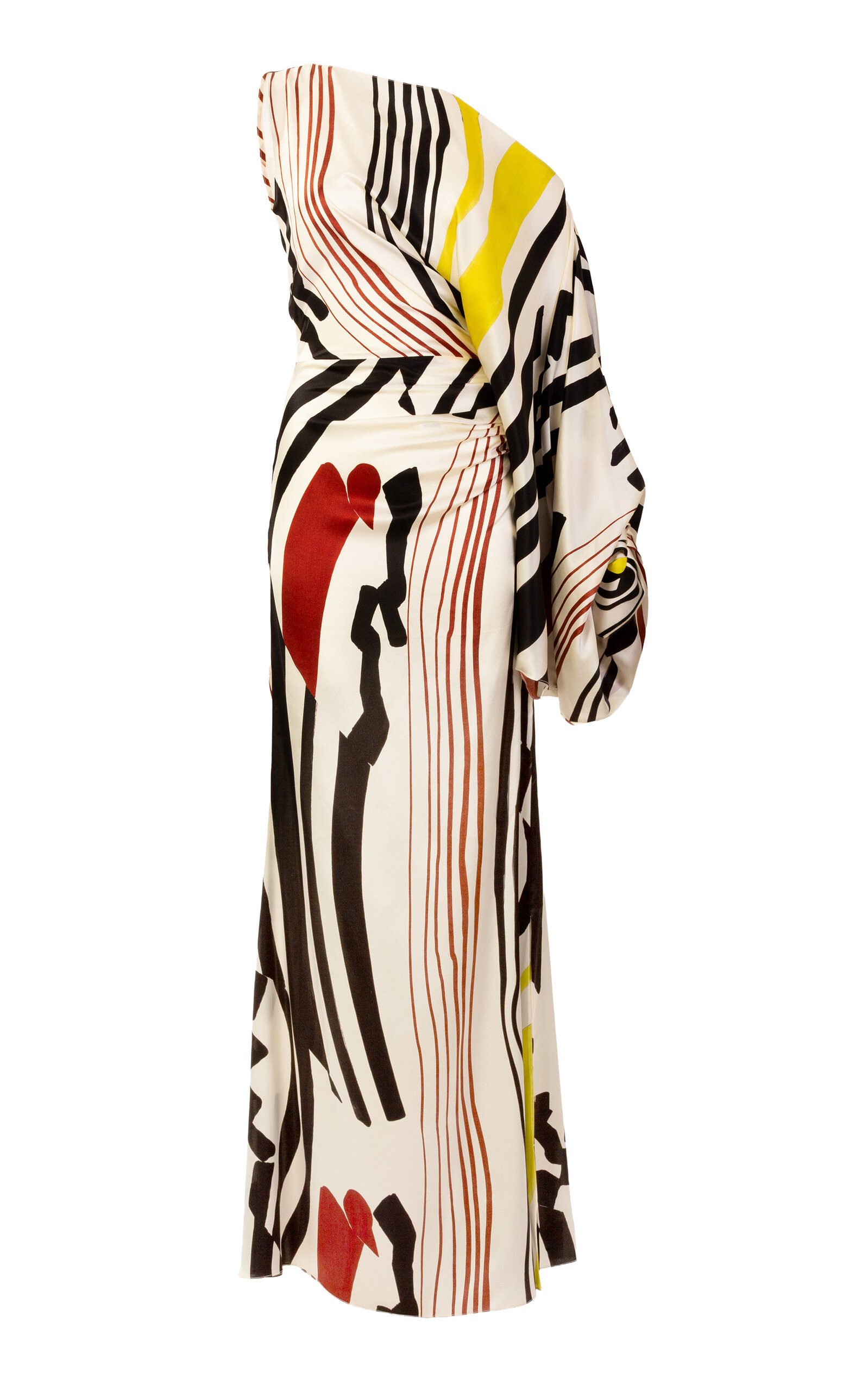 Silvia Tcherassi Dotty Asymmetric Silk Dress