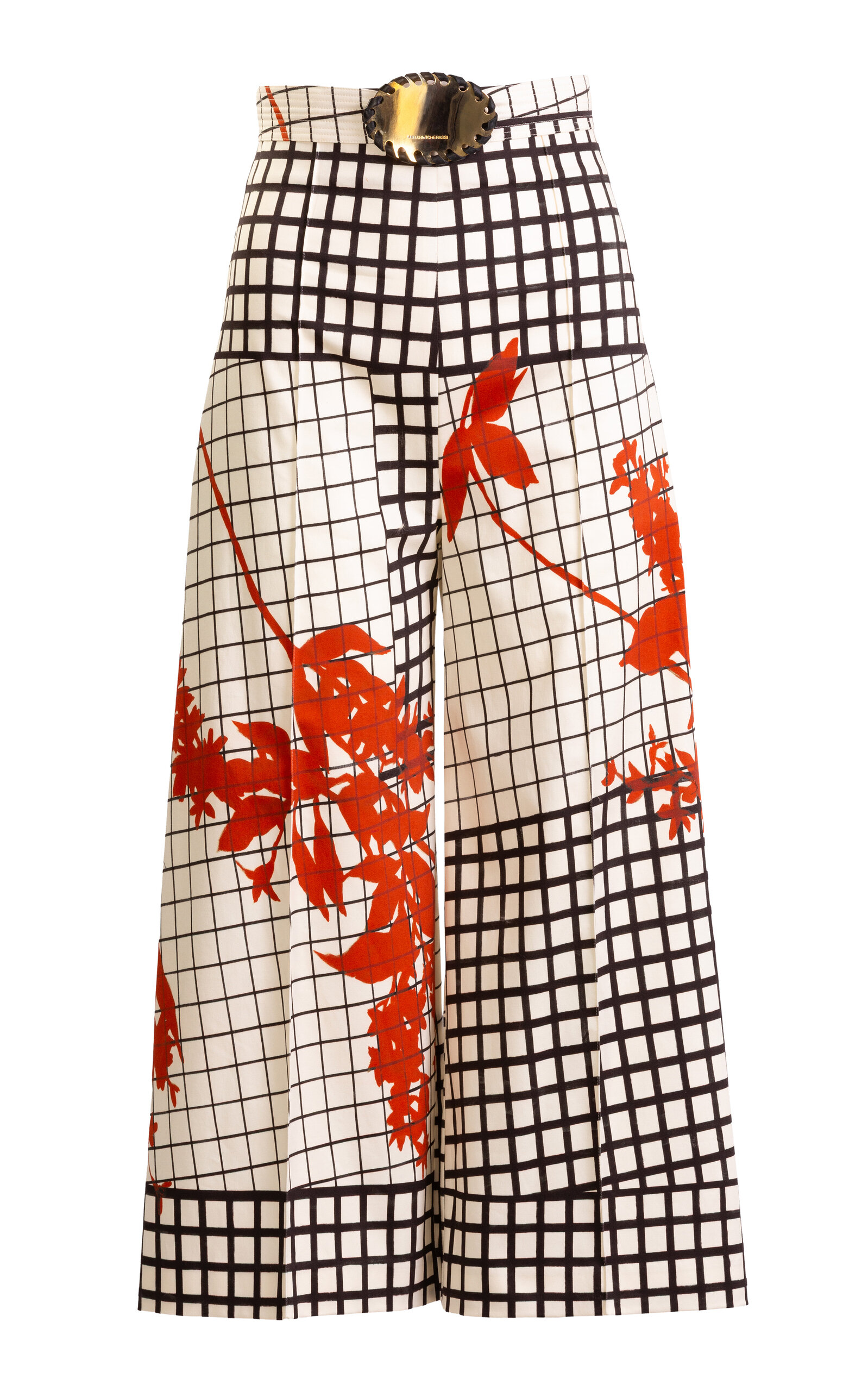 Silvia Tcherassi Ilma Cotton Cropped Pants