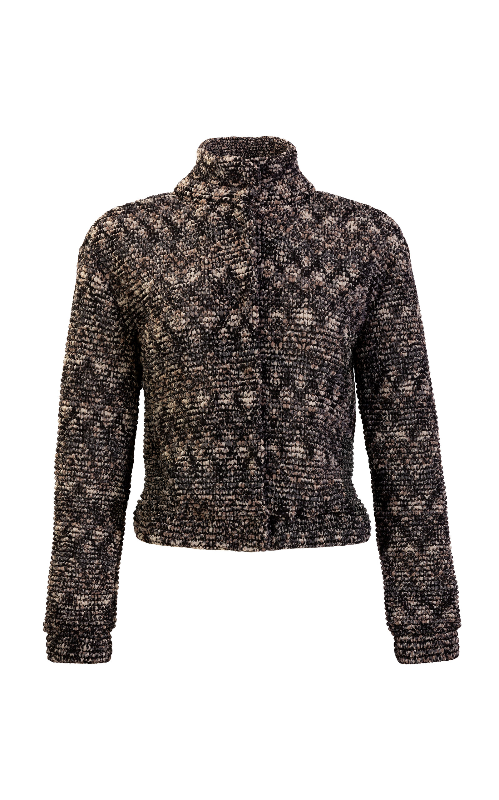 Silvia Tcherassi Zalta Animal Printed Jacket In Brown