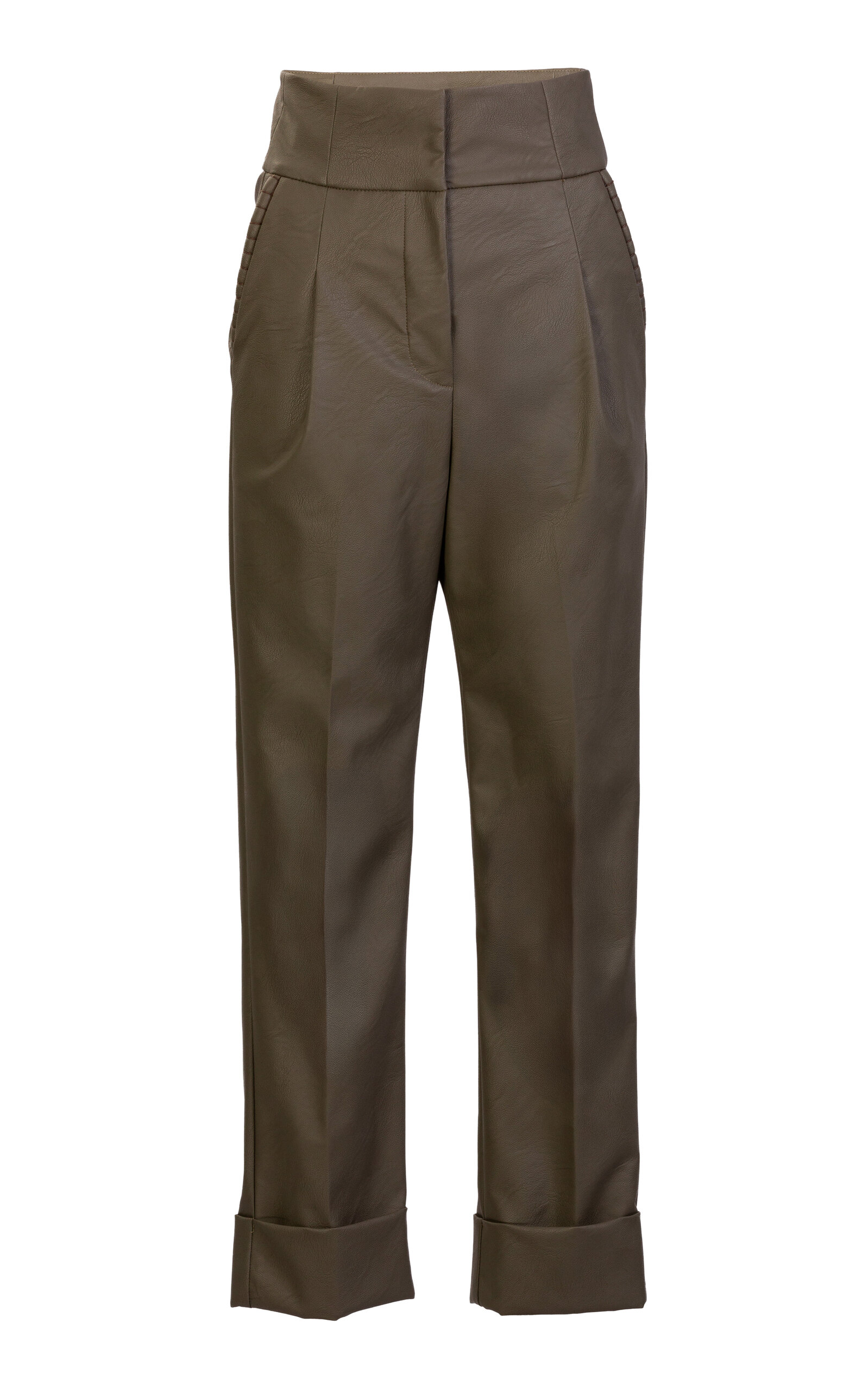Silvia Tcherassi Moad Cropped Trousers In Brown