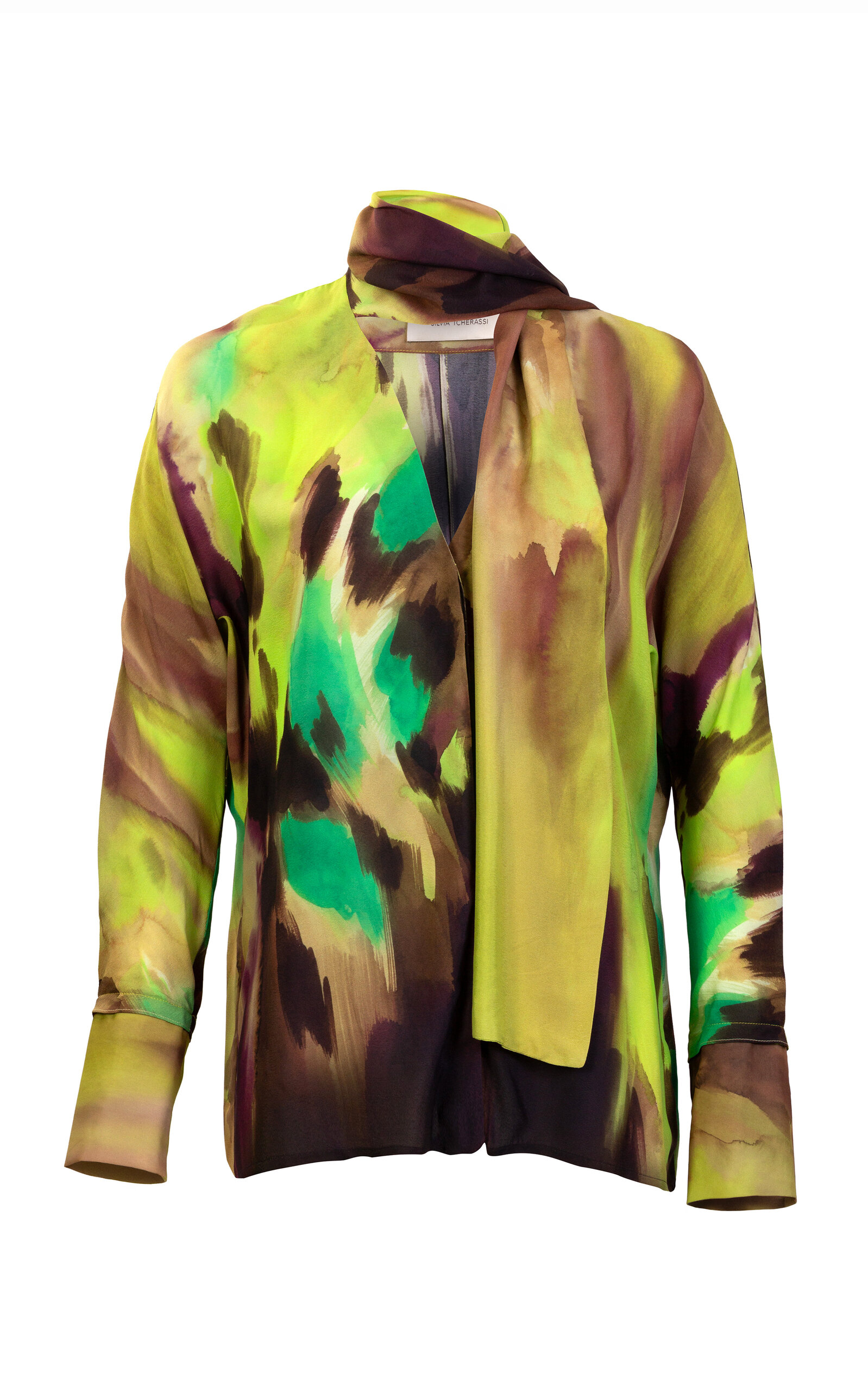 Silvia Tcherassi Jaboca Abstract Cutout Top