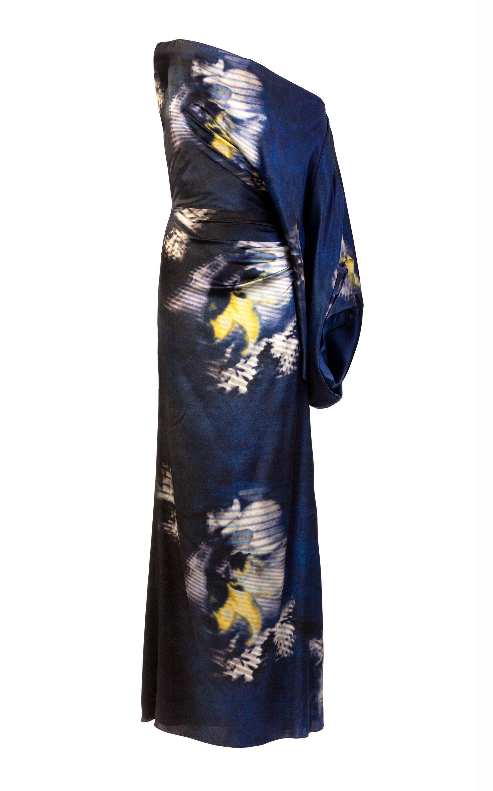 Silvia Tcherassi Dotty Asymmetric Silk Dress