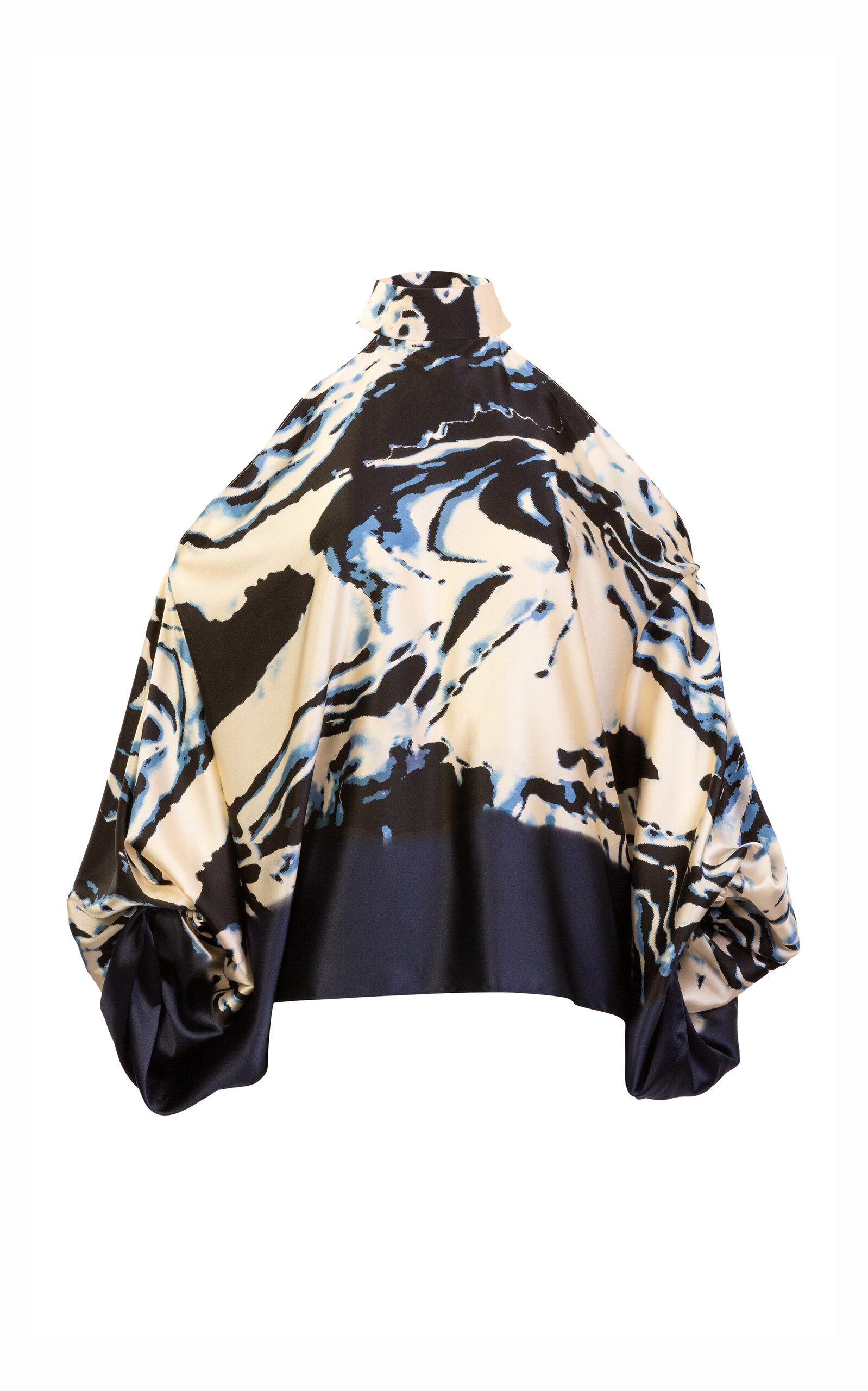 Silvia Tcherassi Safira Asymmetric Silk Top