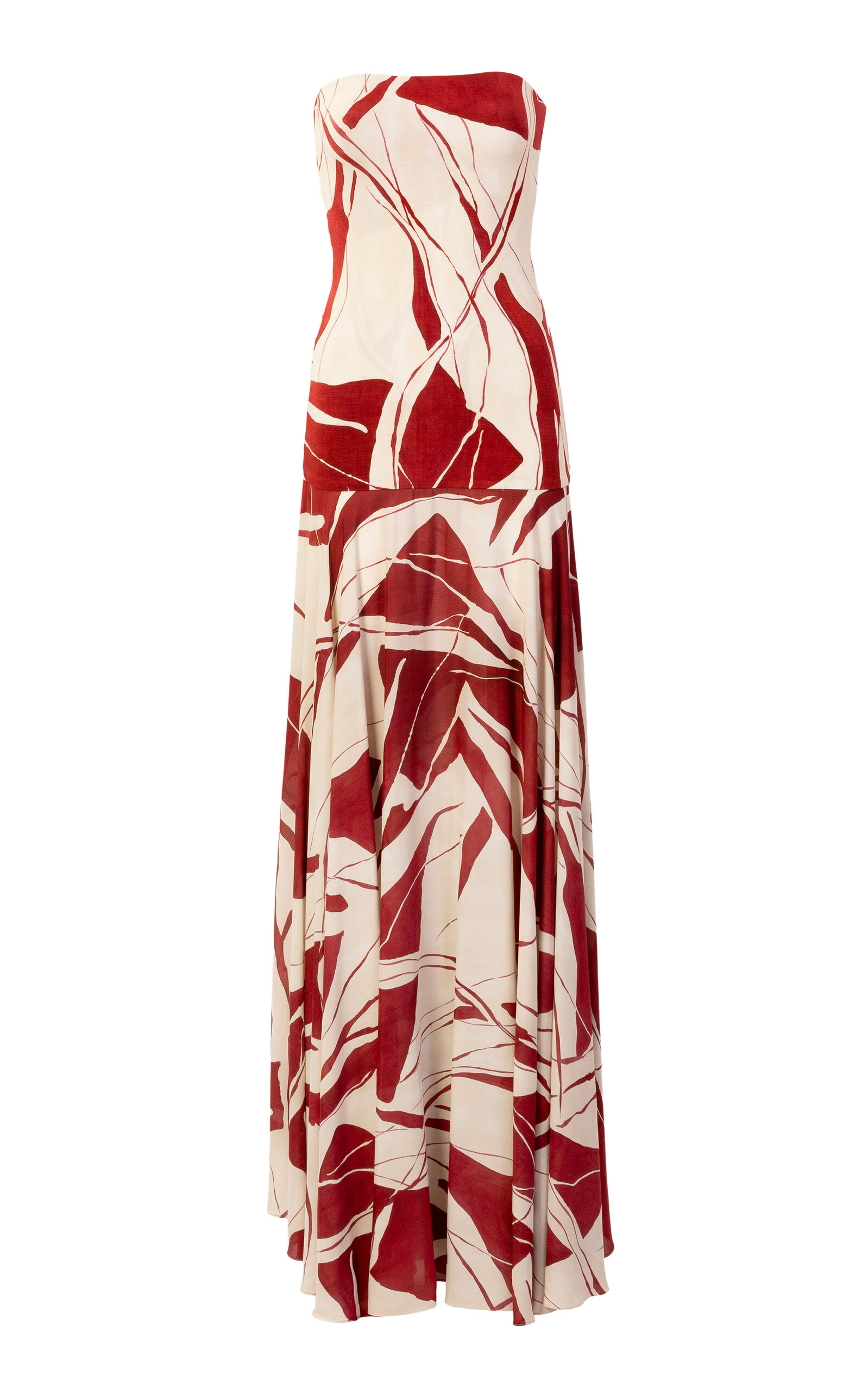 Silvia Tcherassi Muriel Strapless Jersey Maxi Dress