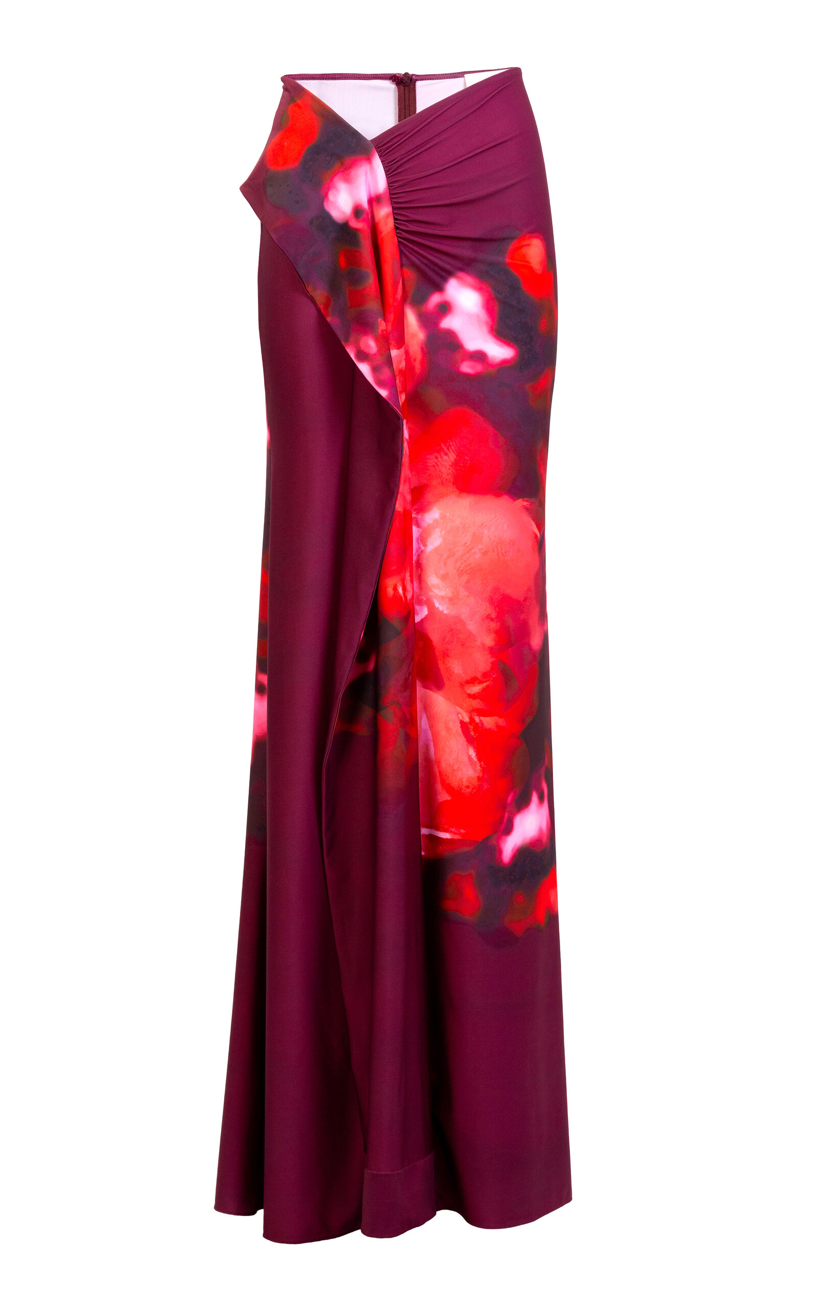 Silvia Tcherassi Meissa Gathered Jersey Maxi Skirt