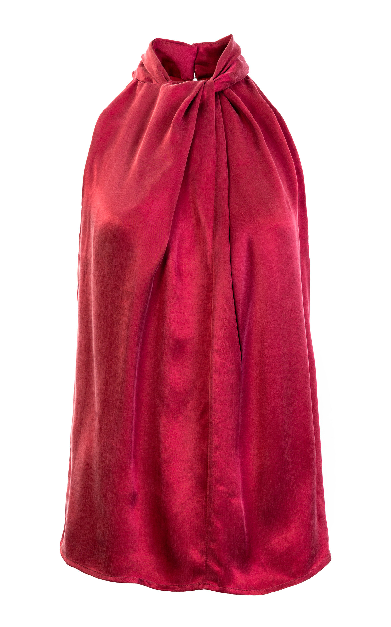 Silvia Tcherassi Shela Halter Top In Red
