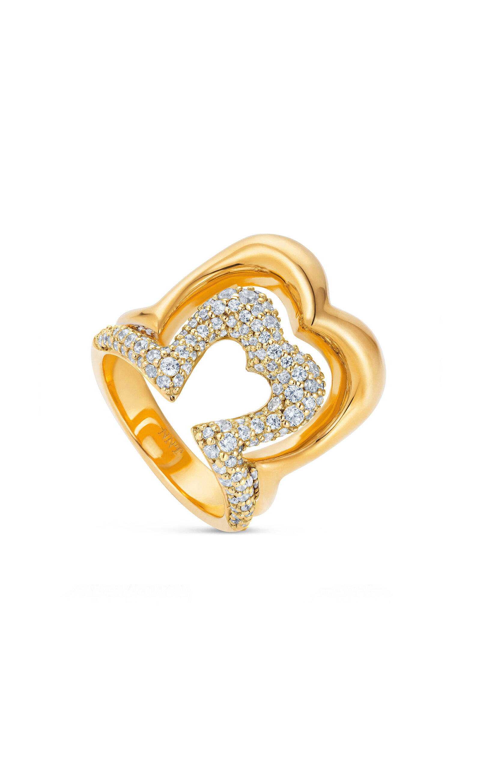 Show n Tell 18K Yellow Gold Diamond Ready 2 Burst Ring