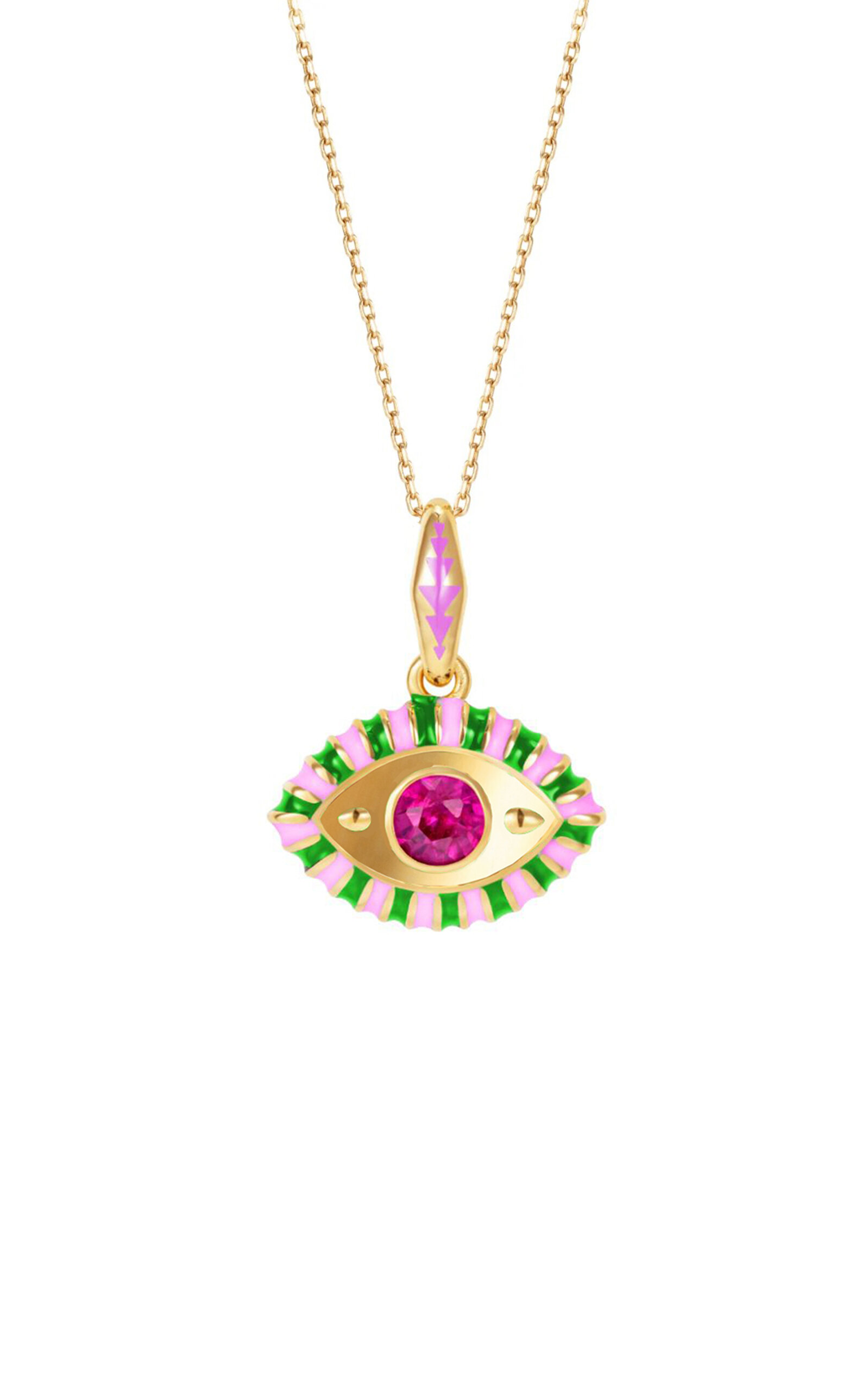Life in Colour 14K Yellow Gold Topaz Eye Pendant