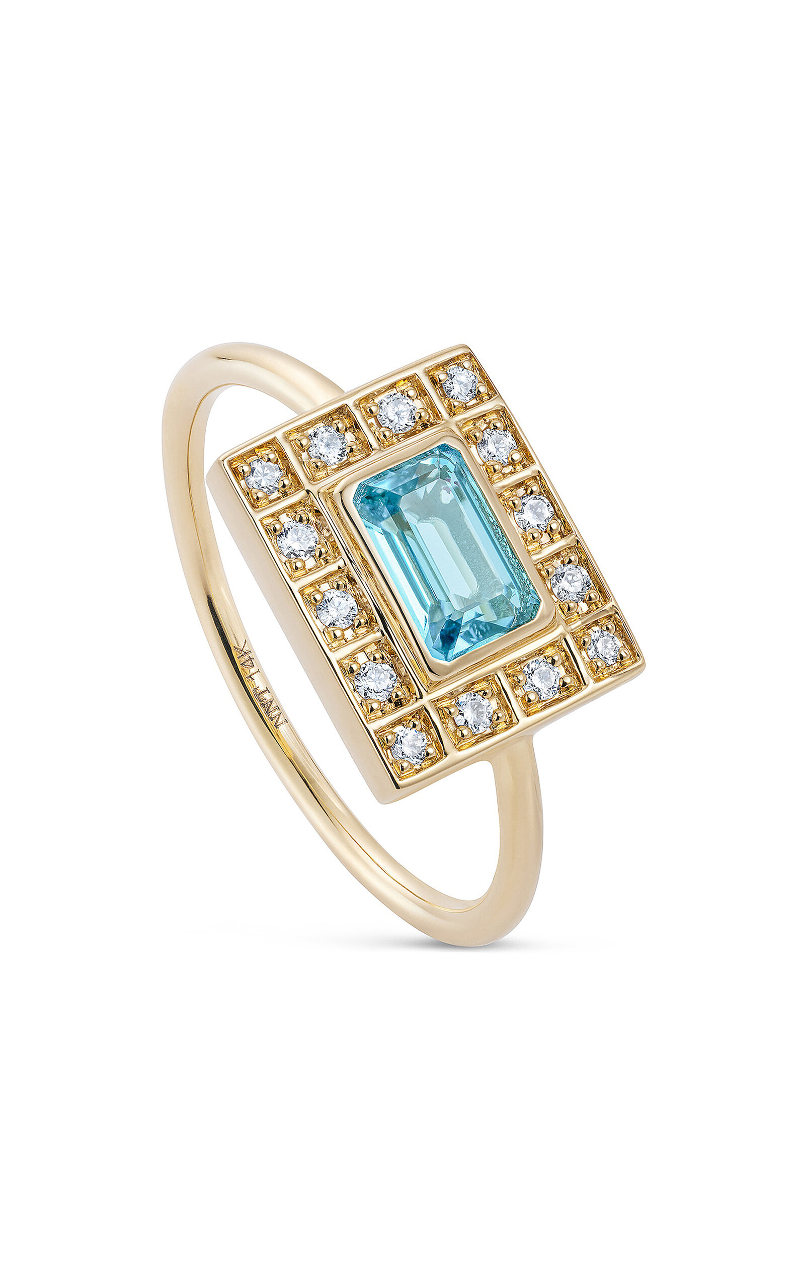 Let’s Play Chess 14K Yellow Gold Topaz Good Move Ring
