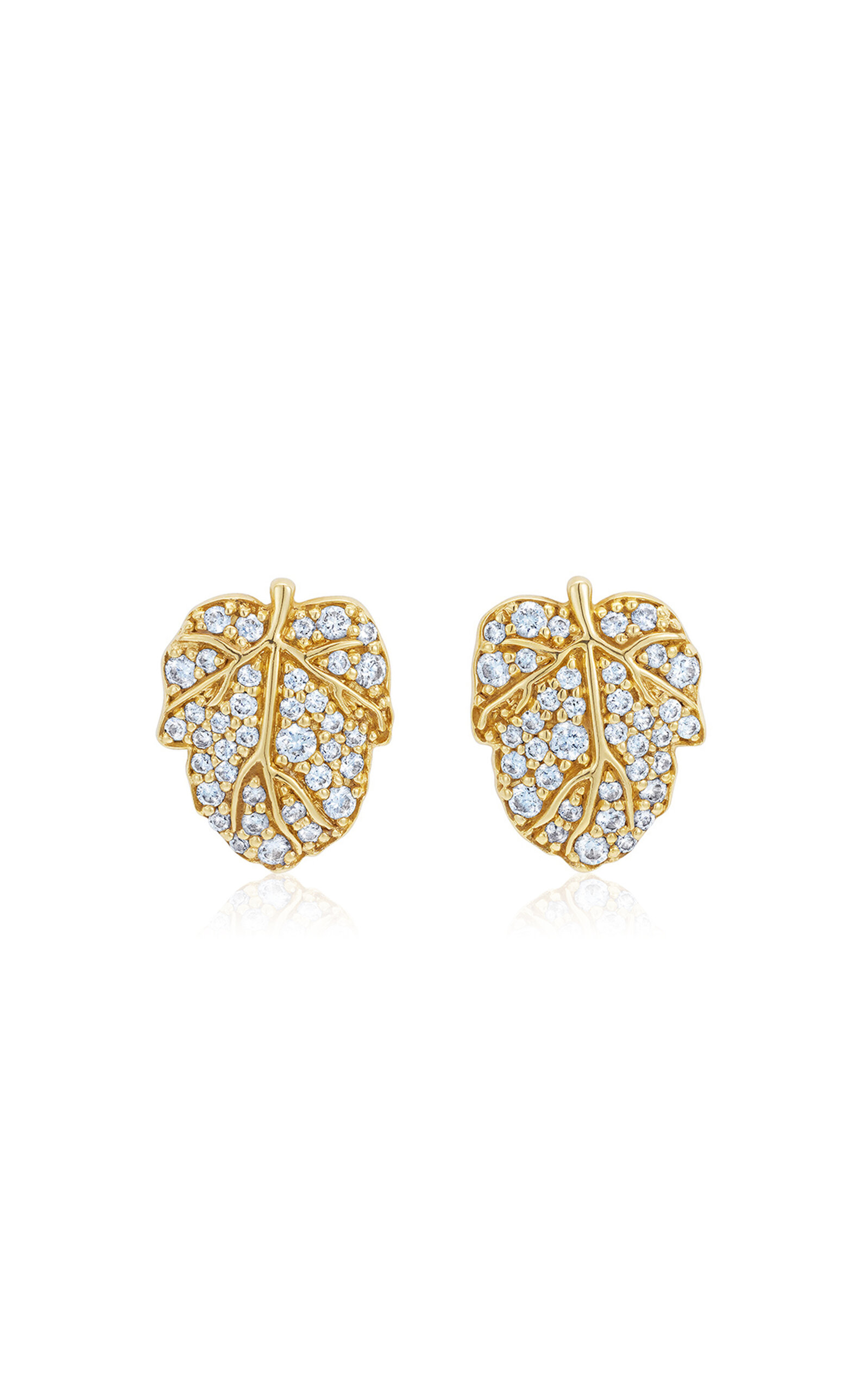 Hide n Seek 18K Yellow Gold Diamond Ready 2 Lead On Earrings
