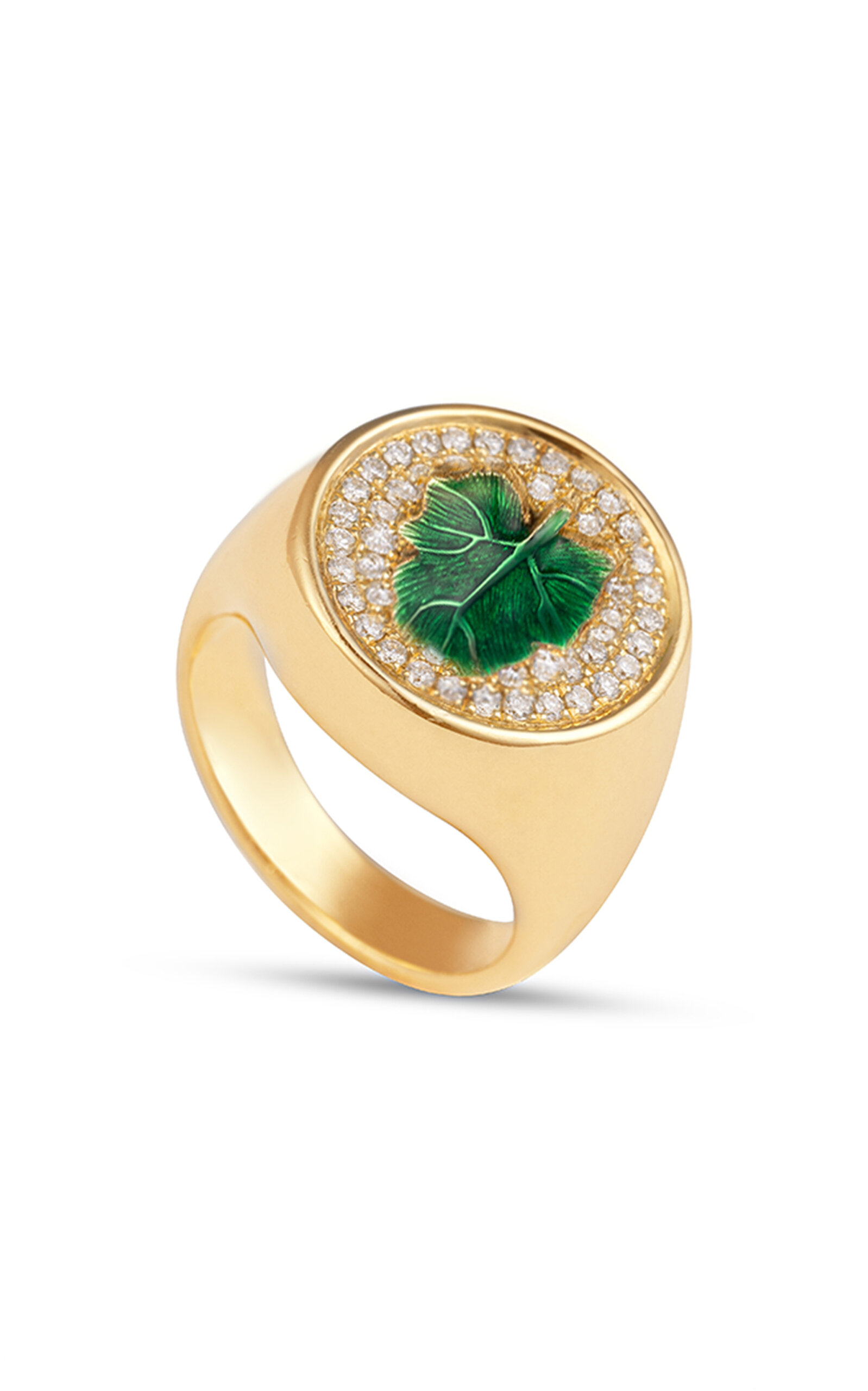 Hide n Seek 18K Yellow Gold Topaz Diamond Ready 2 Tease Ring