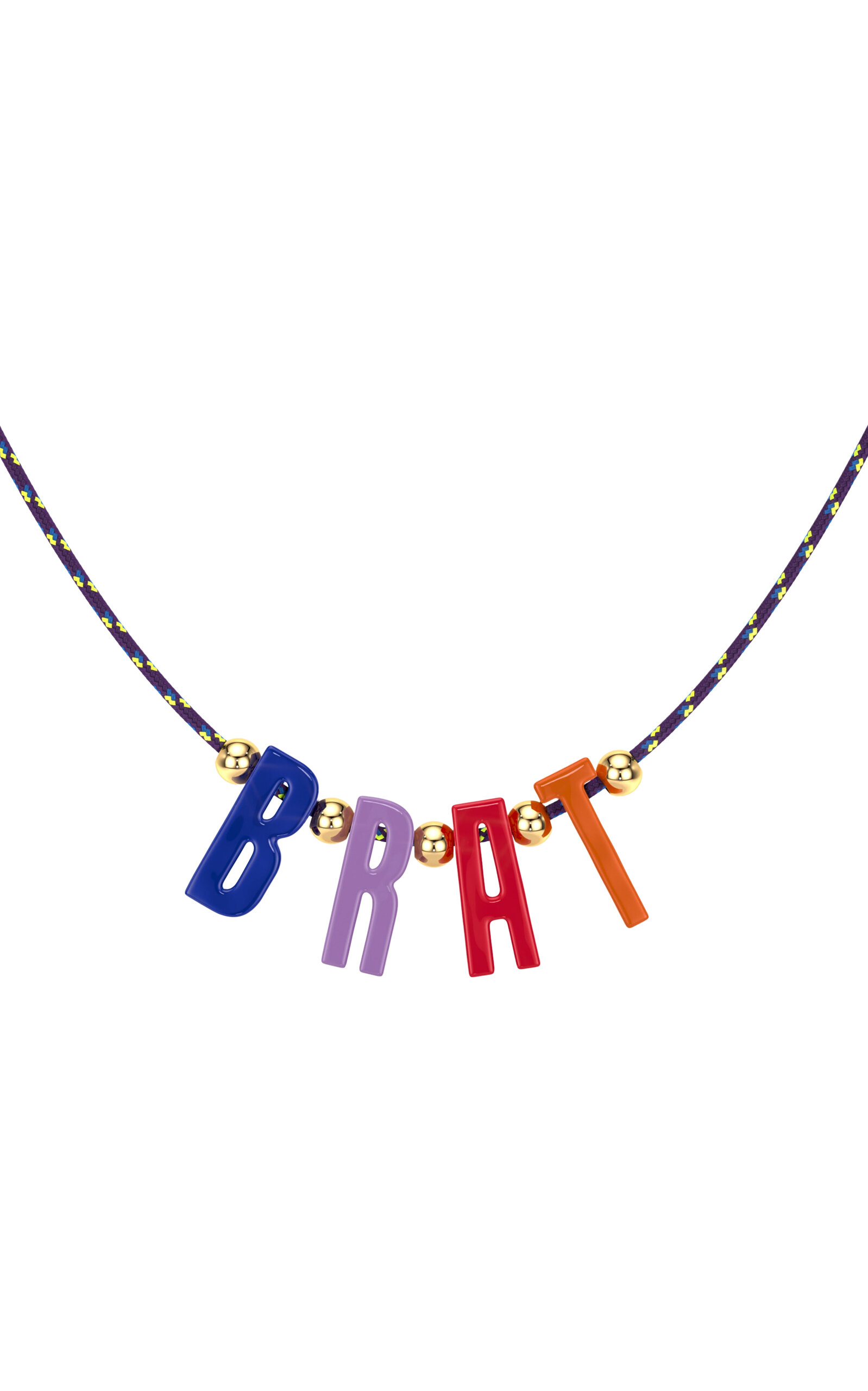 9k Yellow Gold Brat' Cord Necklace