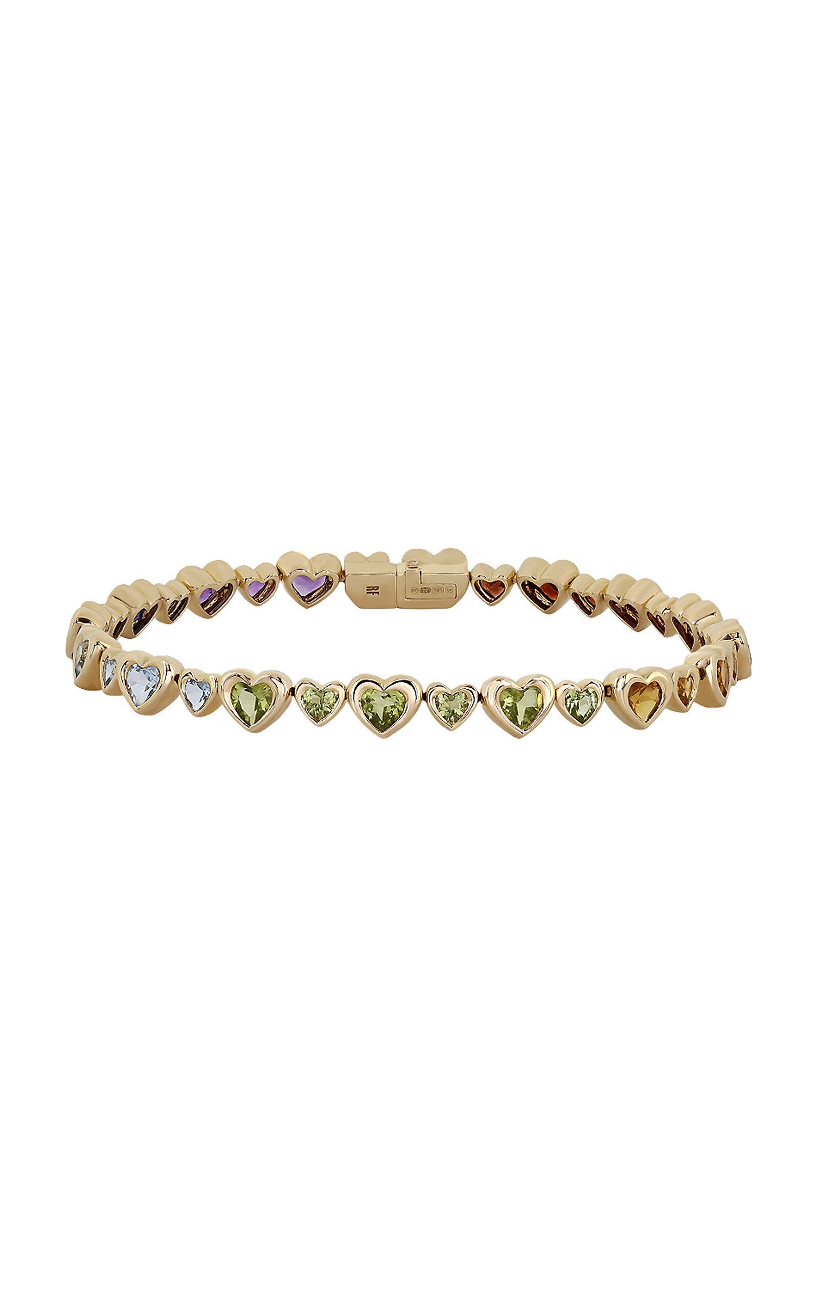 14k Yellow Gold Mini Heart 2 Heart Bracelet
