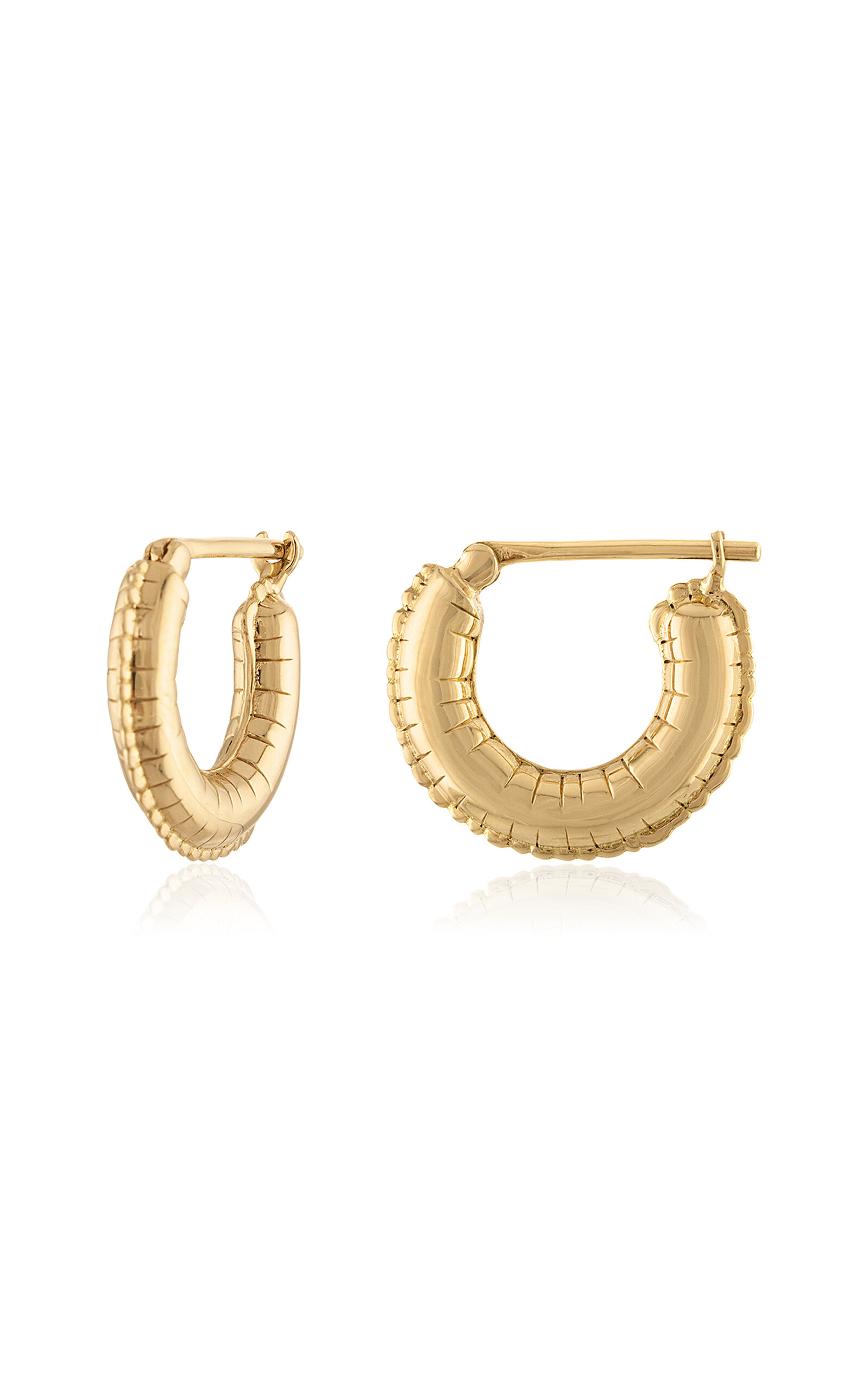 14k Yellow Gold Balloon Huggies