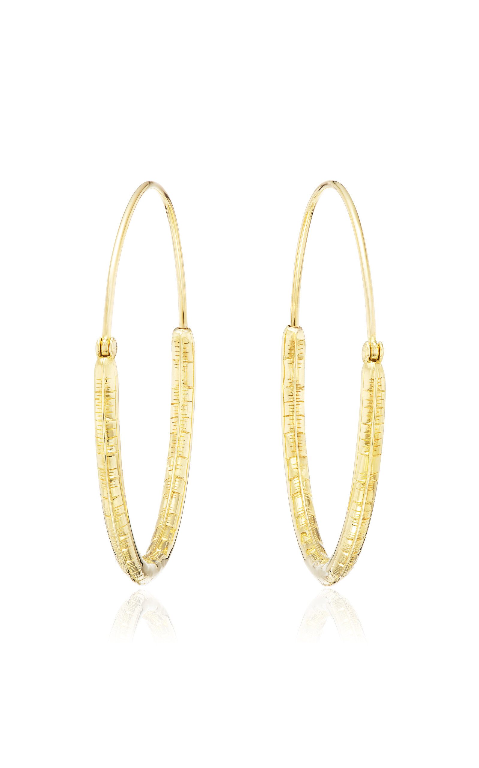 14k Yellow Gold Balloon Hoops