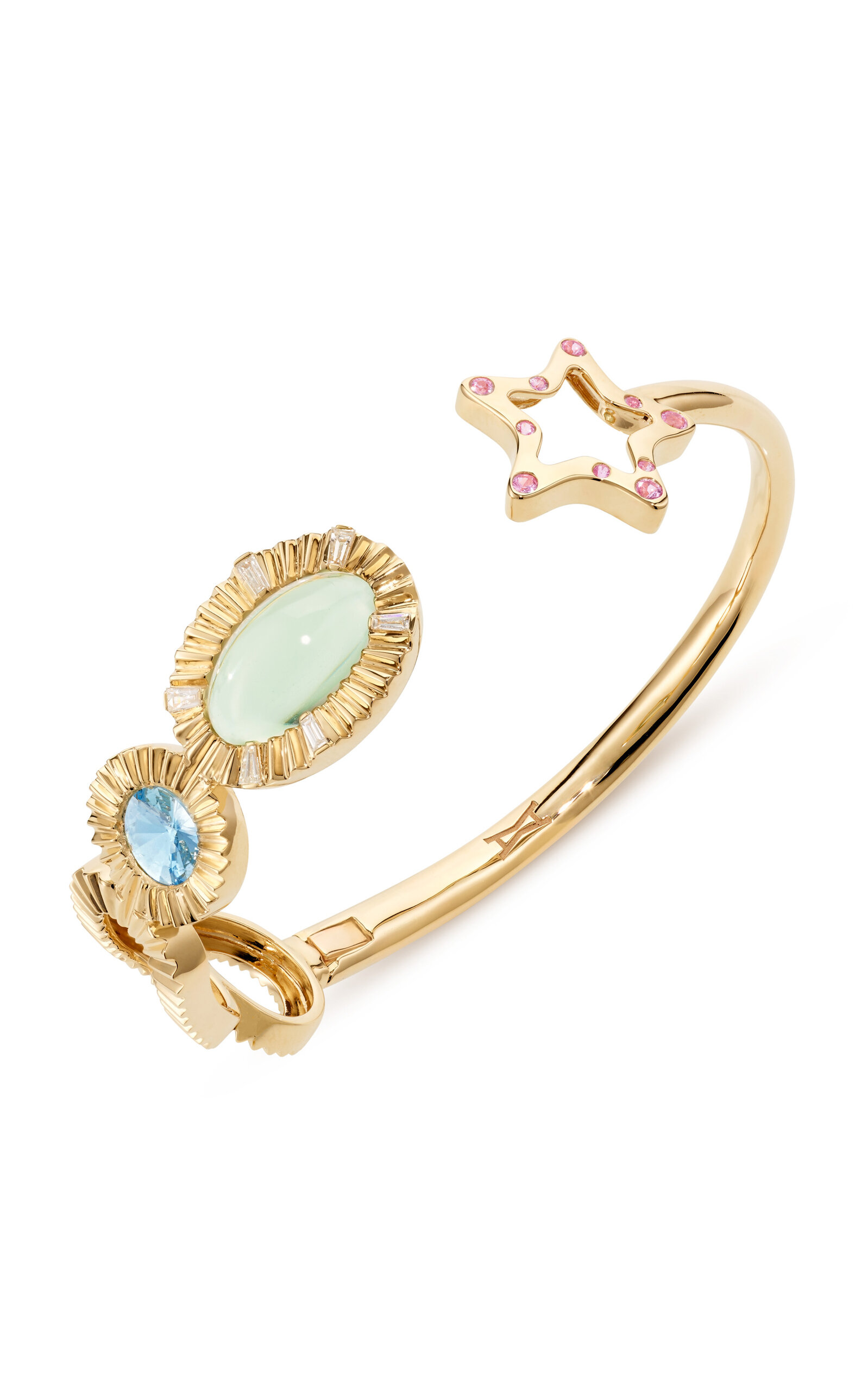 18K Yellow Gold Magic Wand Bangle