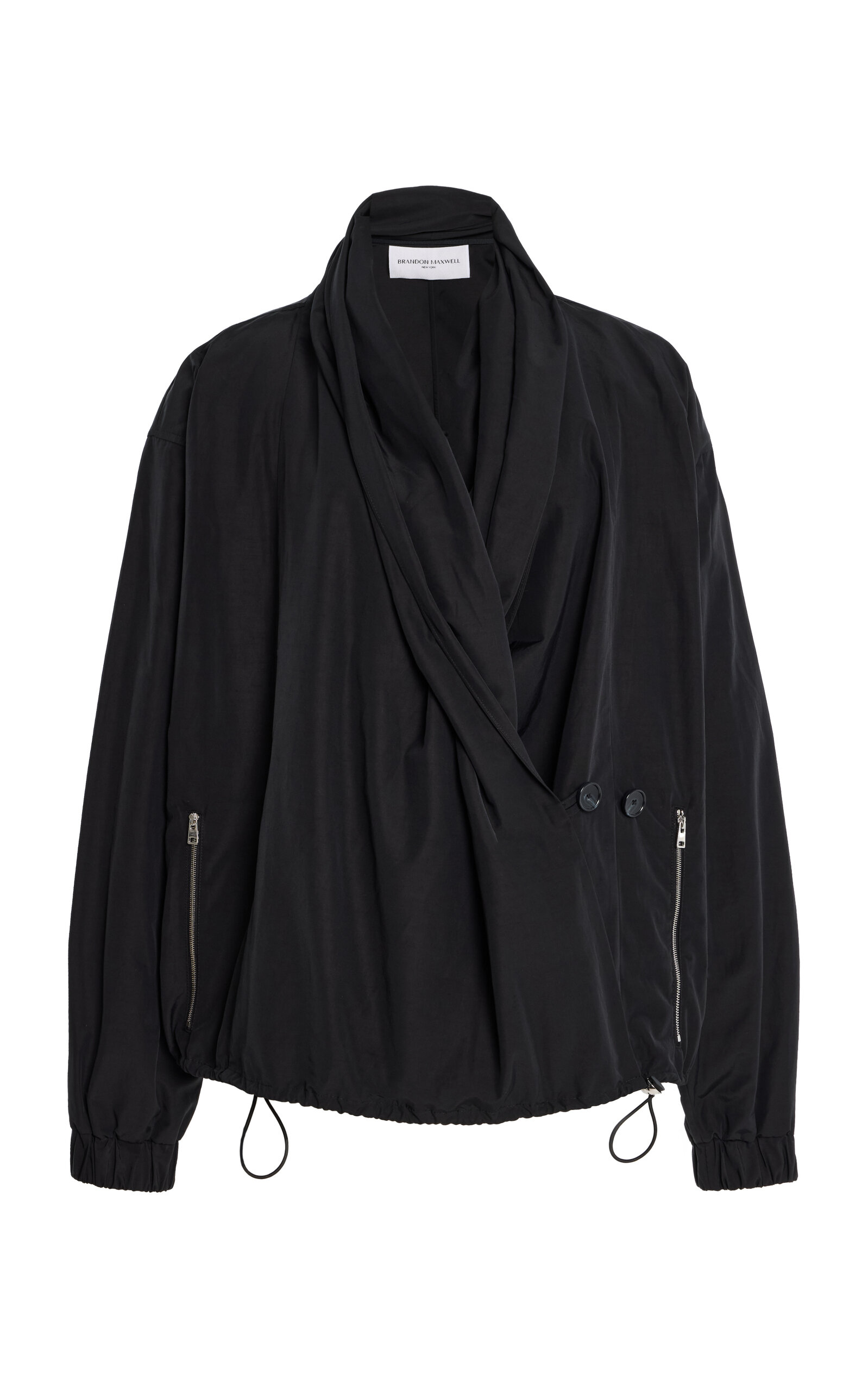 The Keir Draped Poplin Jacket