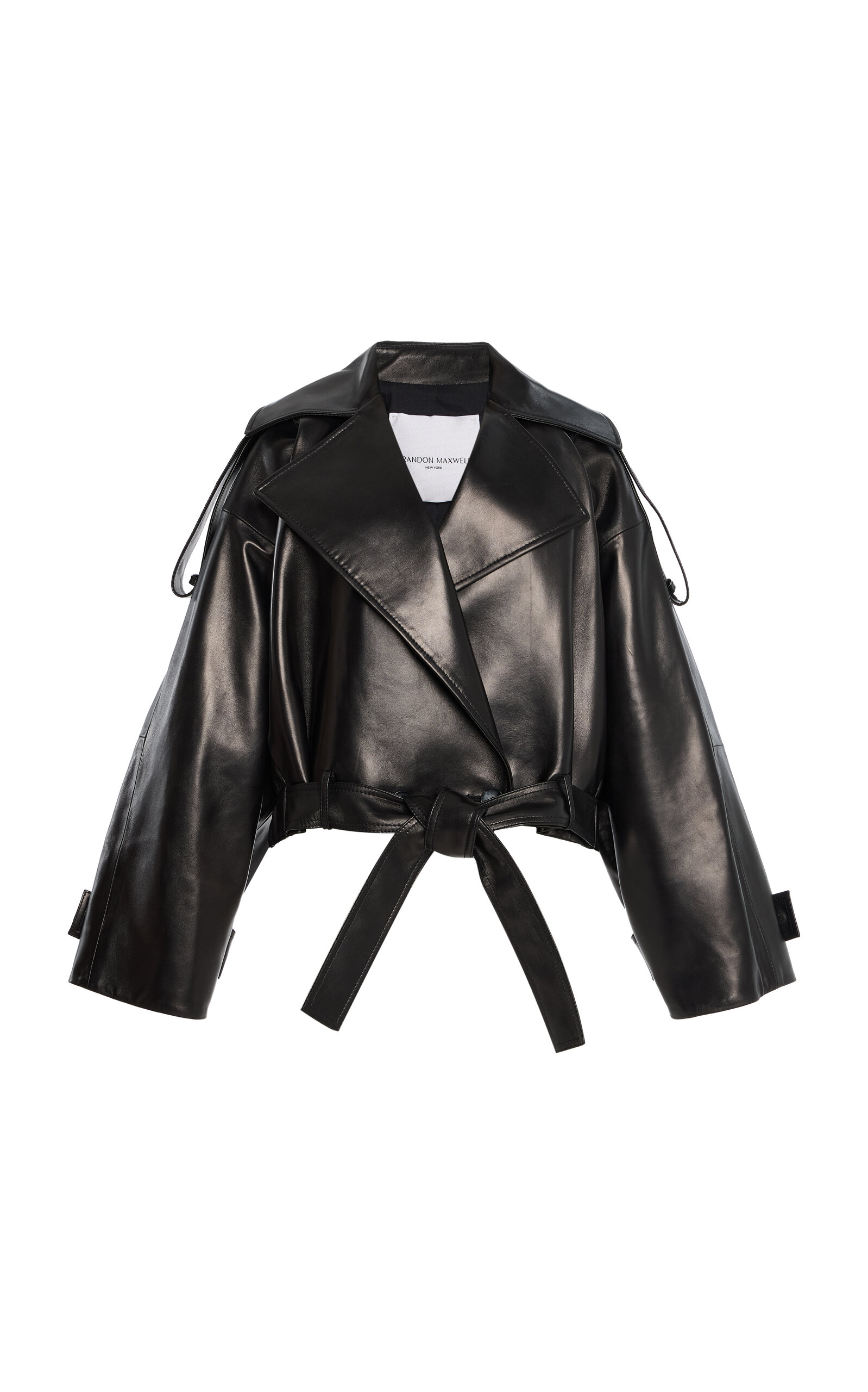 The Collins Cropped Leather Jacket