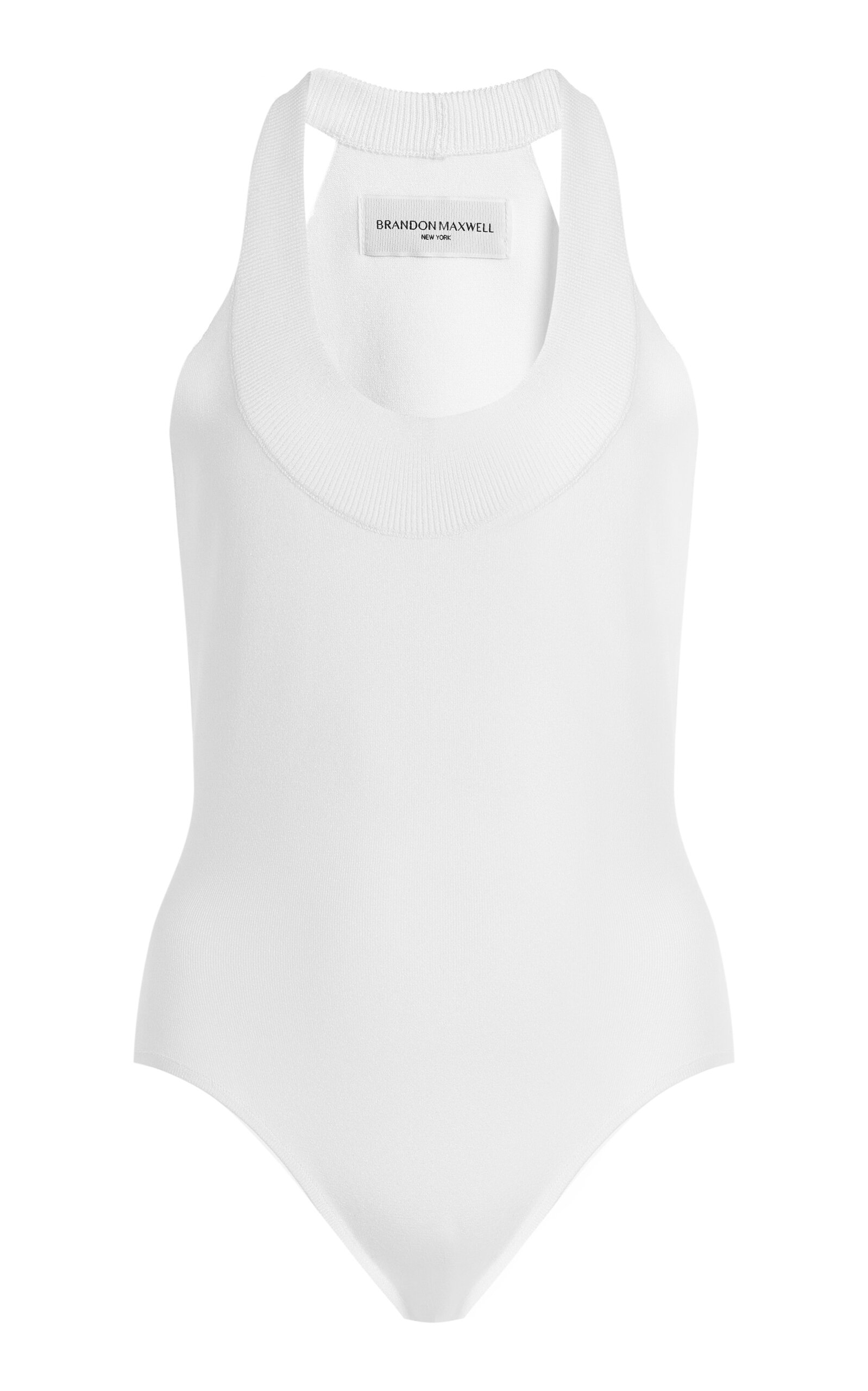 The Dahlia Rib-Trimmed Knit Bodysuit