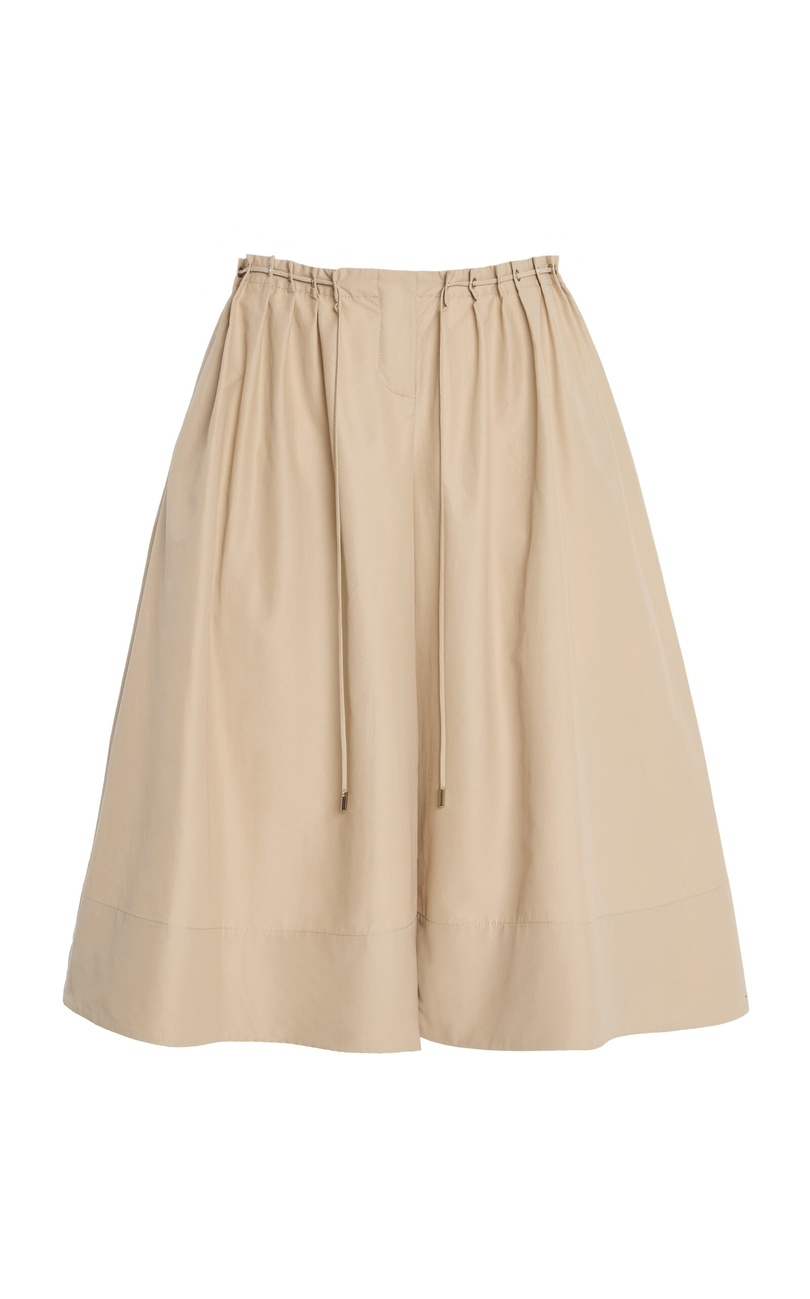 Brandon Maxwell The Sutton Elongated Shorts with Pintuck Detailing