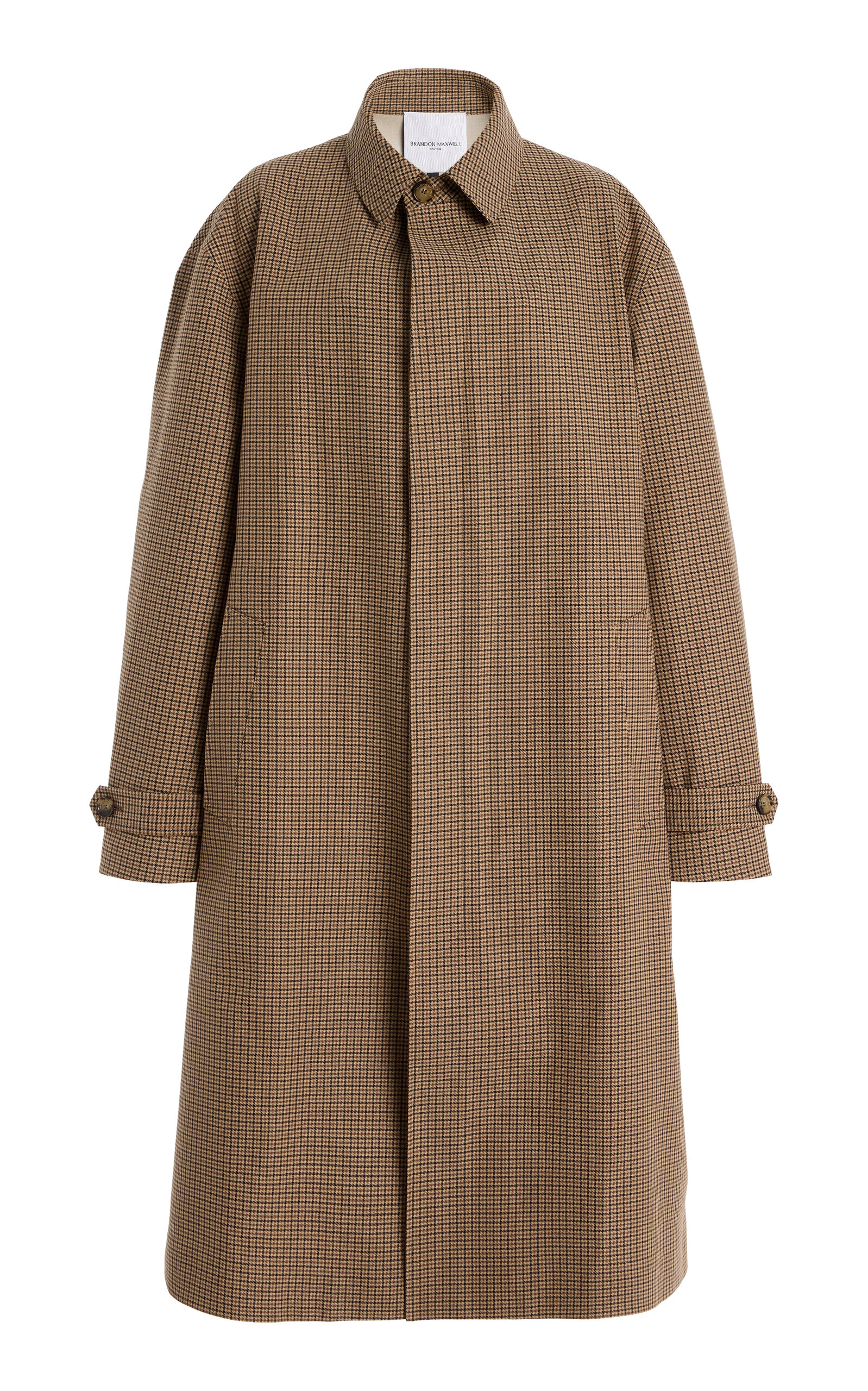 The Quinn Plaid Twill Driving Coat