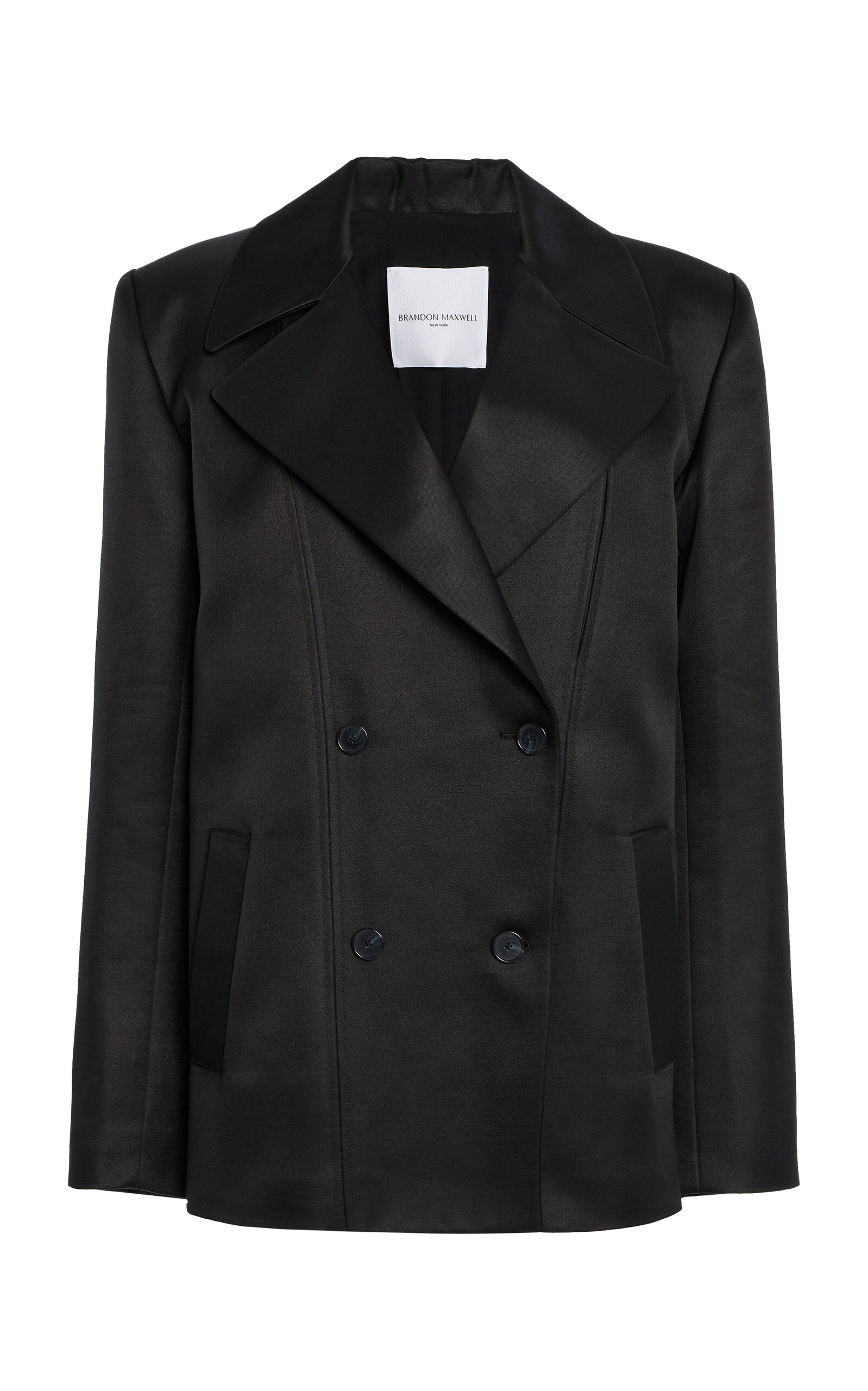 The Elliot Double-Breasted Wool-Silk Jacket