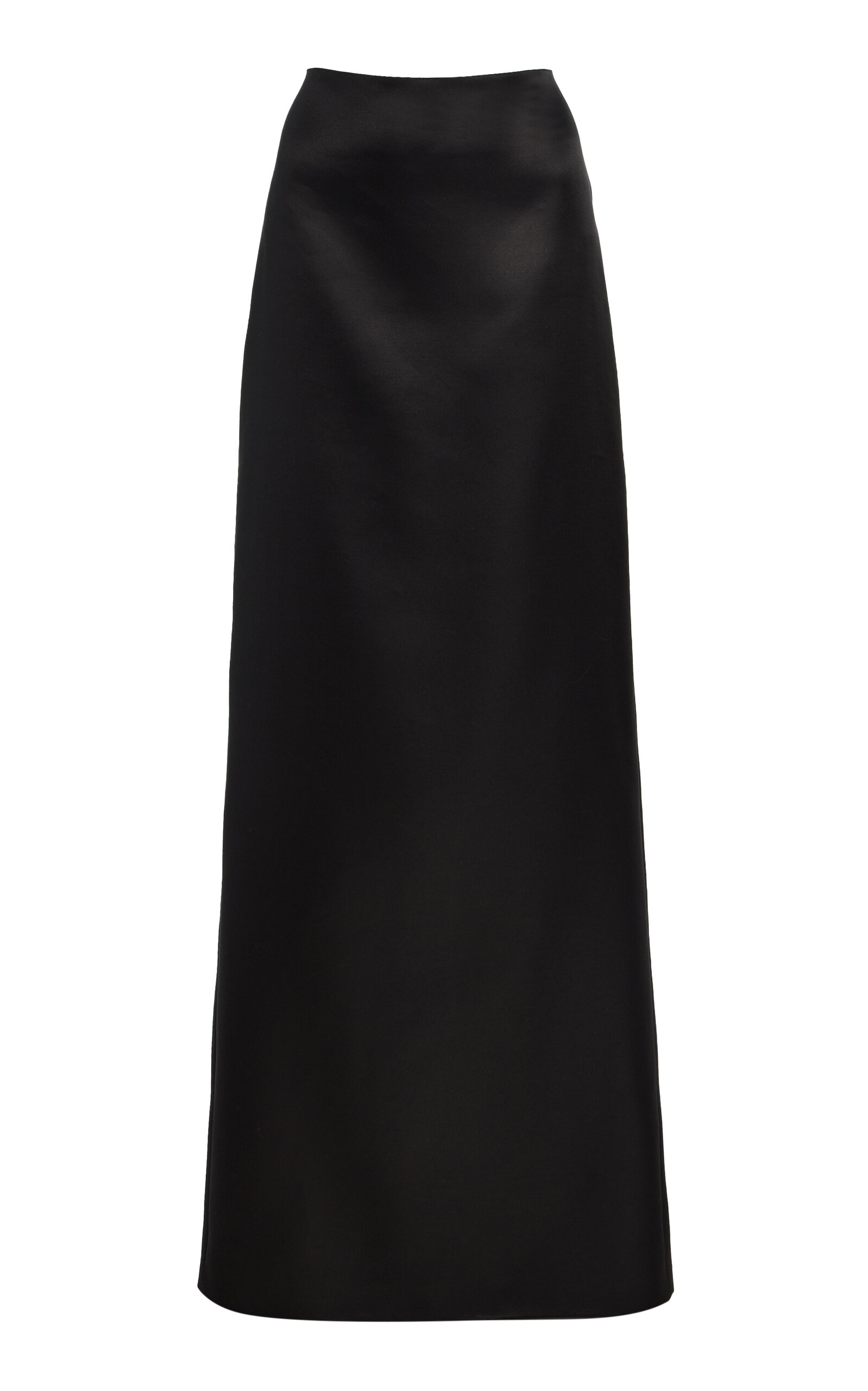 The Monroe Mantle-Detailed Wool-Silk Maxi Skirt