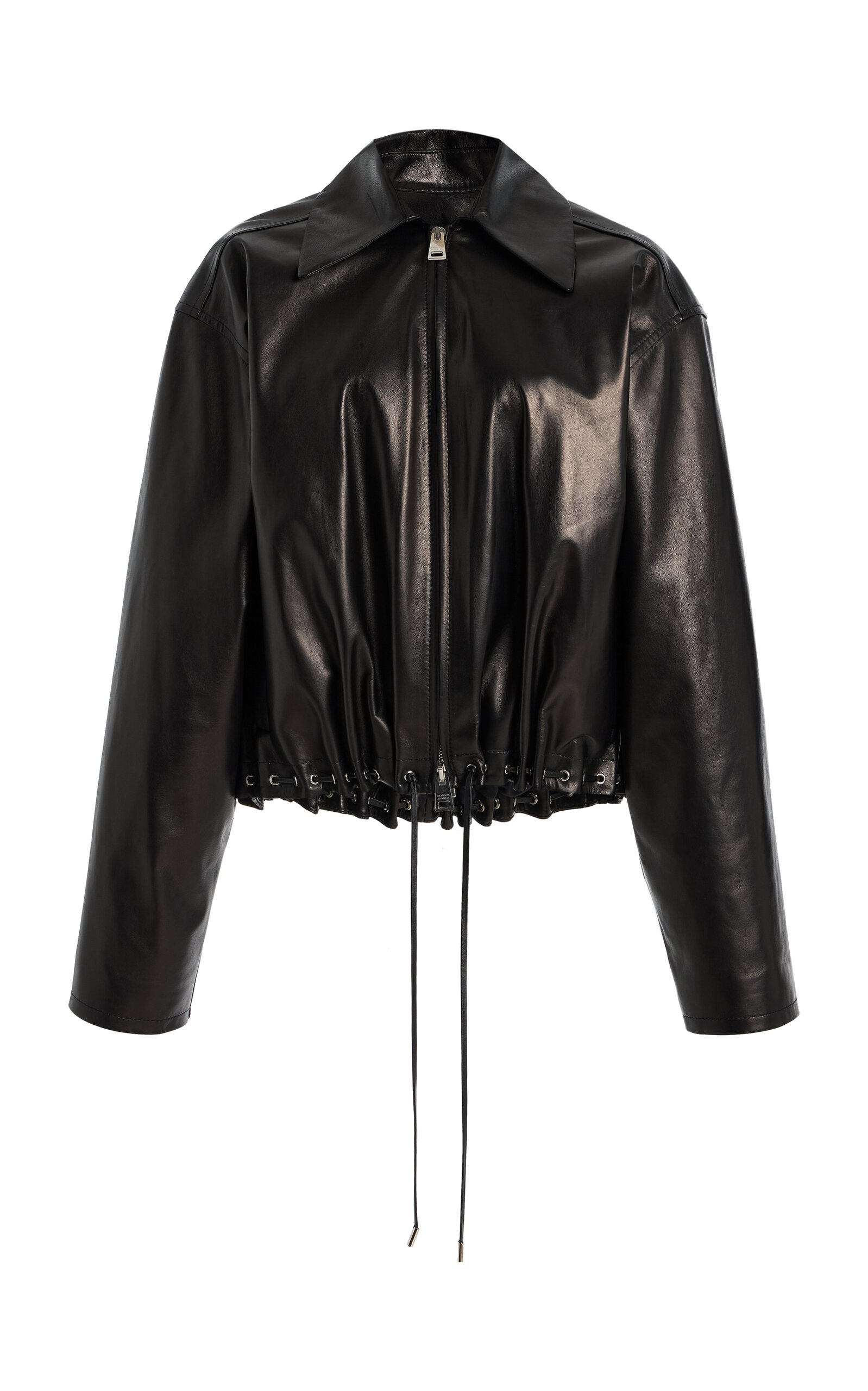 Brandon Maxwell The Leland Leather Jacket