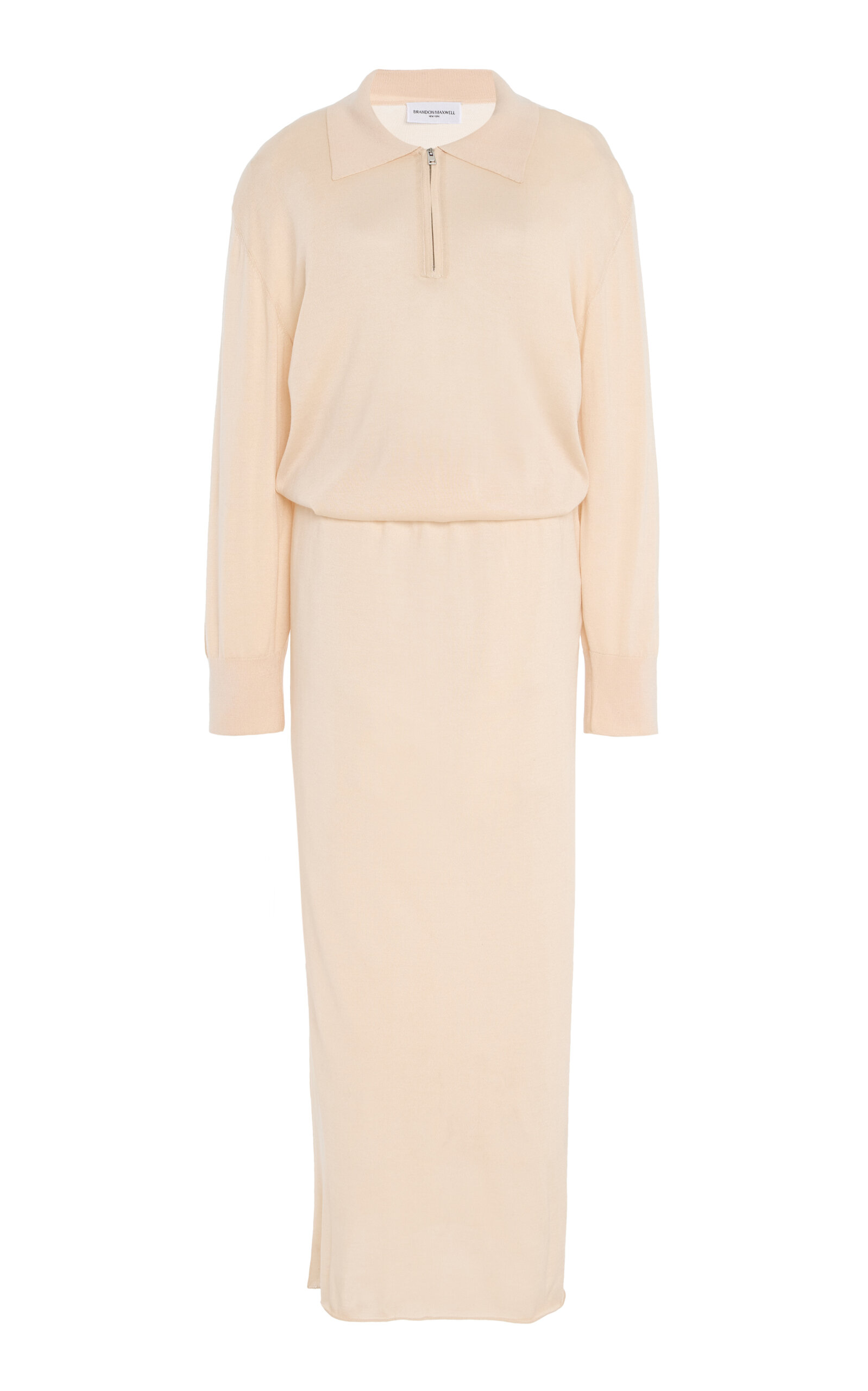 The Sabine Polo Silk-Cashmere Maxi Dress