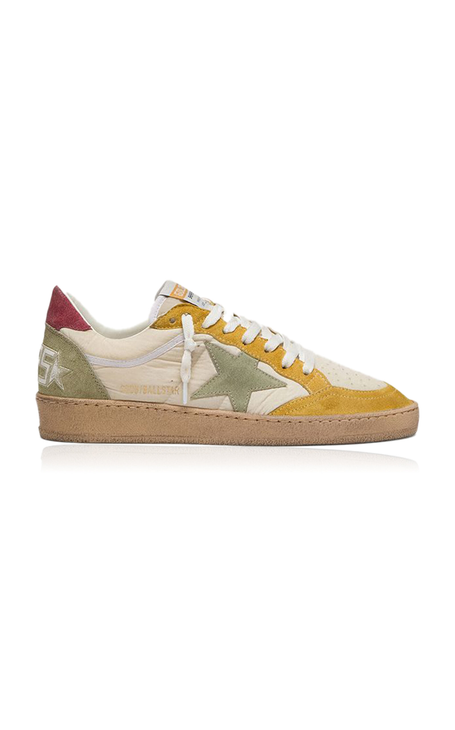 Golden Goose Ball Star Leather-Trimmed Sneakers - Moda Operandi
