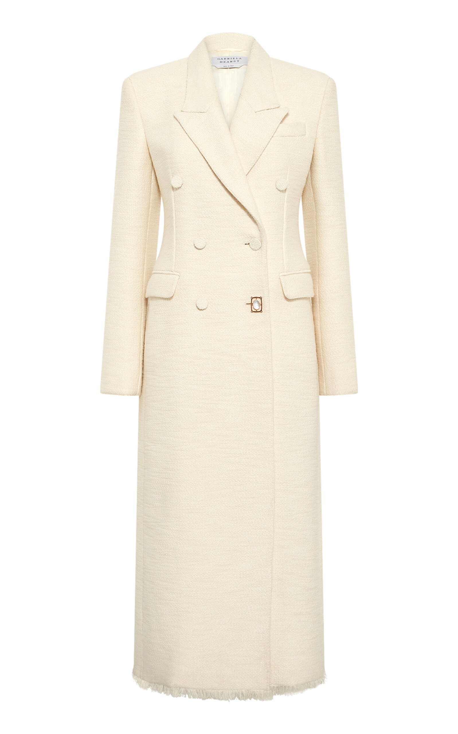 Gabriela Hearst Julien Wool; Cashmere And Silk Double-Breasted Coat