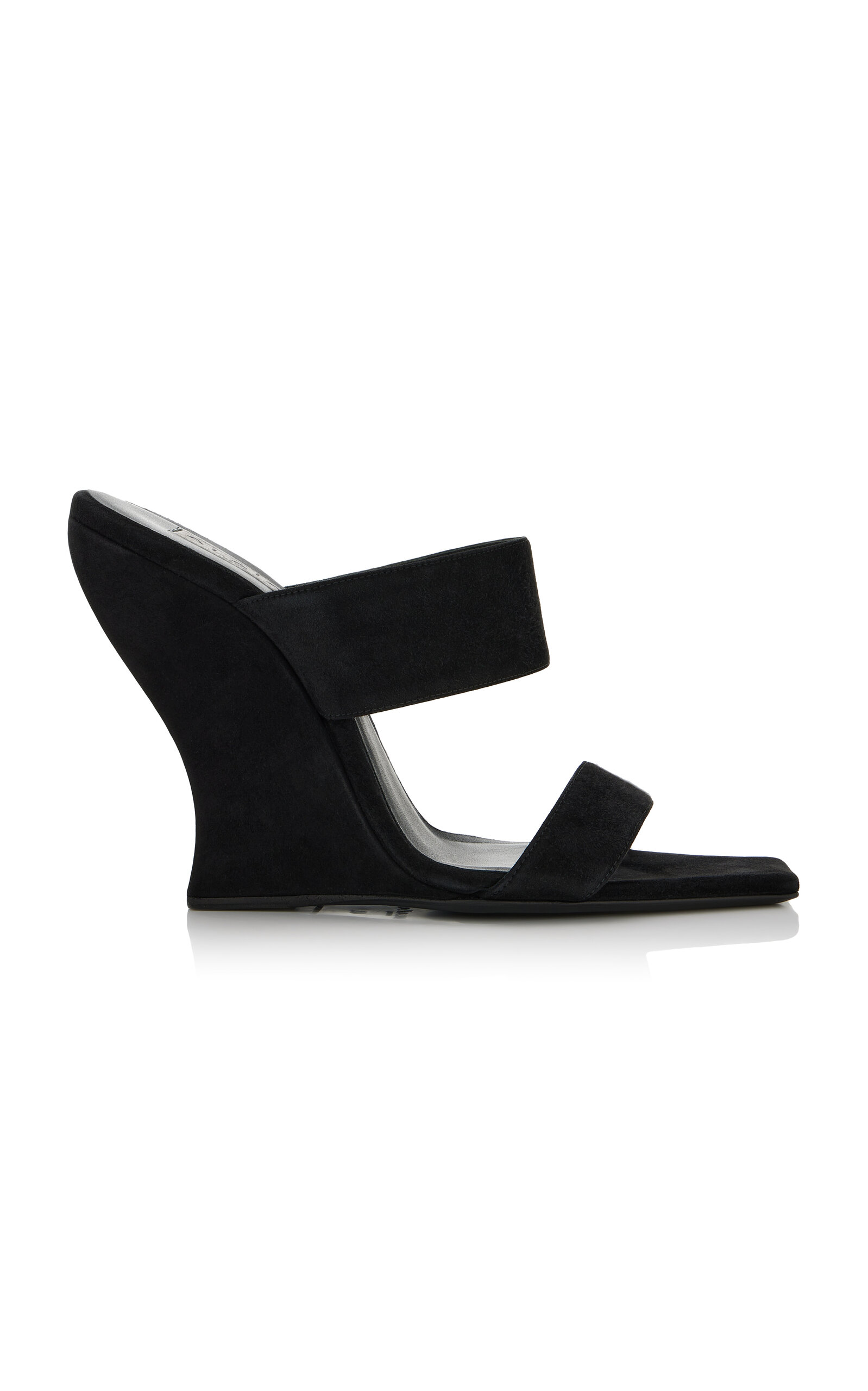 ALAÏA Suede Wedge Mules - Women's Shoes