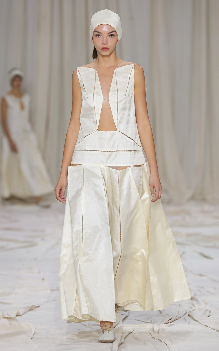 Tessellated Tile Silk Dress