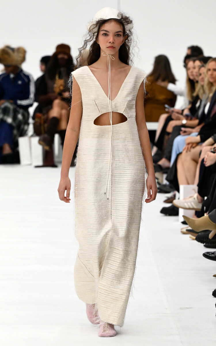 Hoarfrost Silk Dress