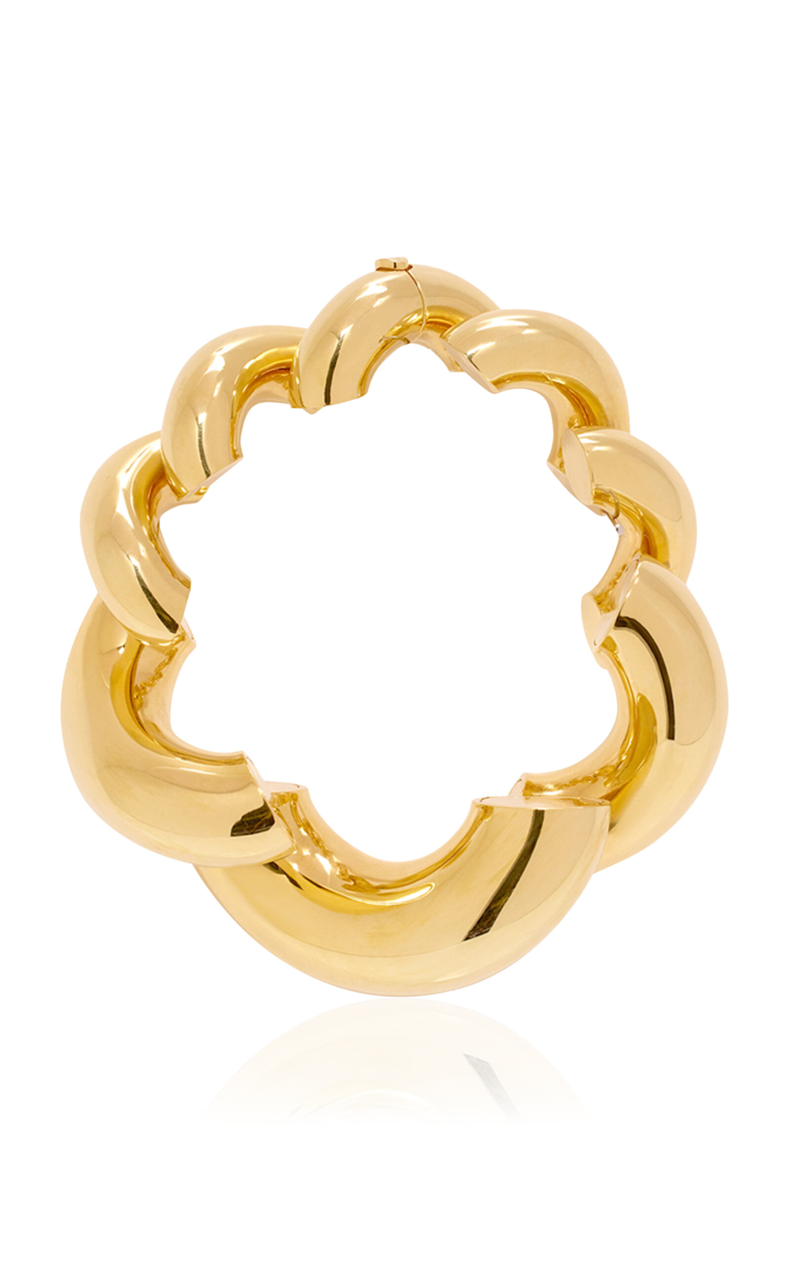 Alaïa Gold-tone Twisted Bracelet