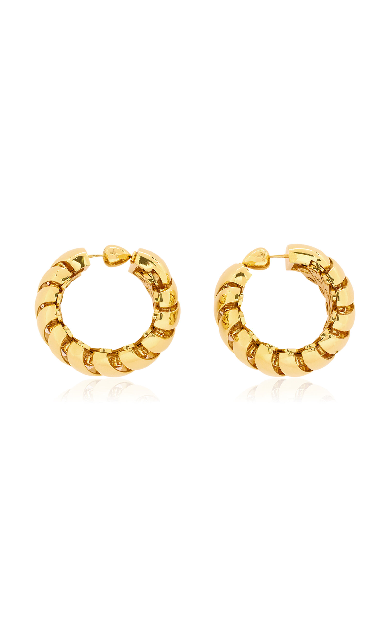 Alaïa Motion Hoop Earrings In Gold